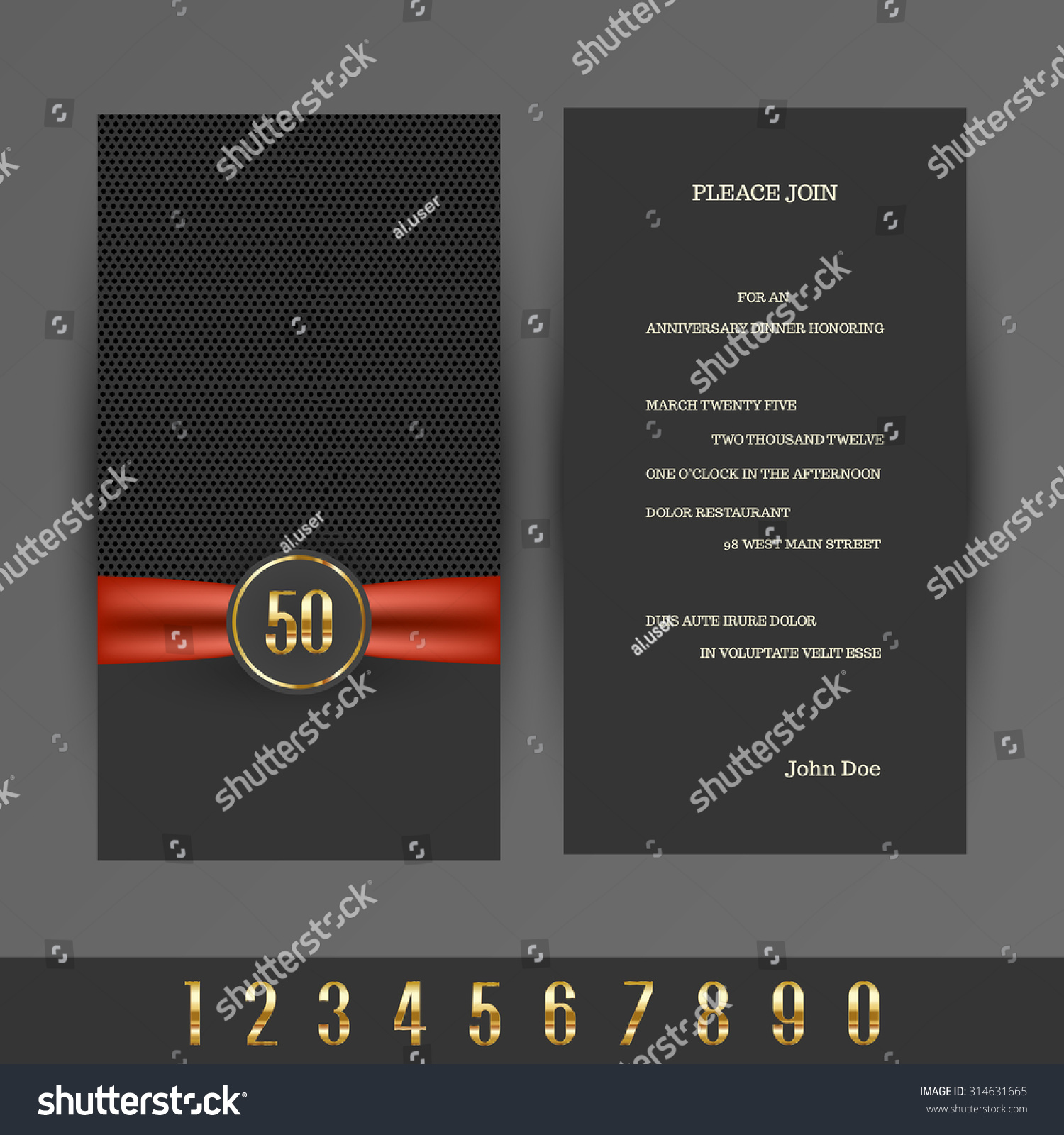 Anniversary 5th 10th 20th 30th 40th Stock Vector (Royalty Free) 314631665