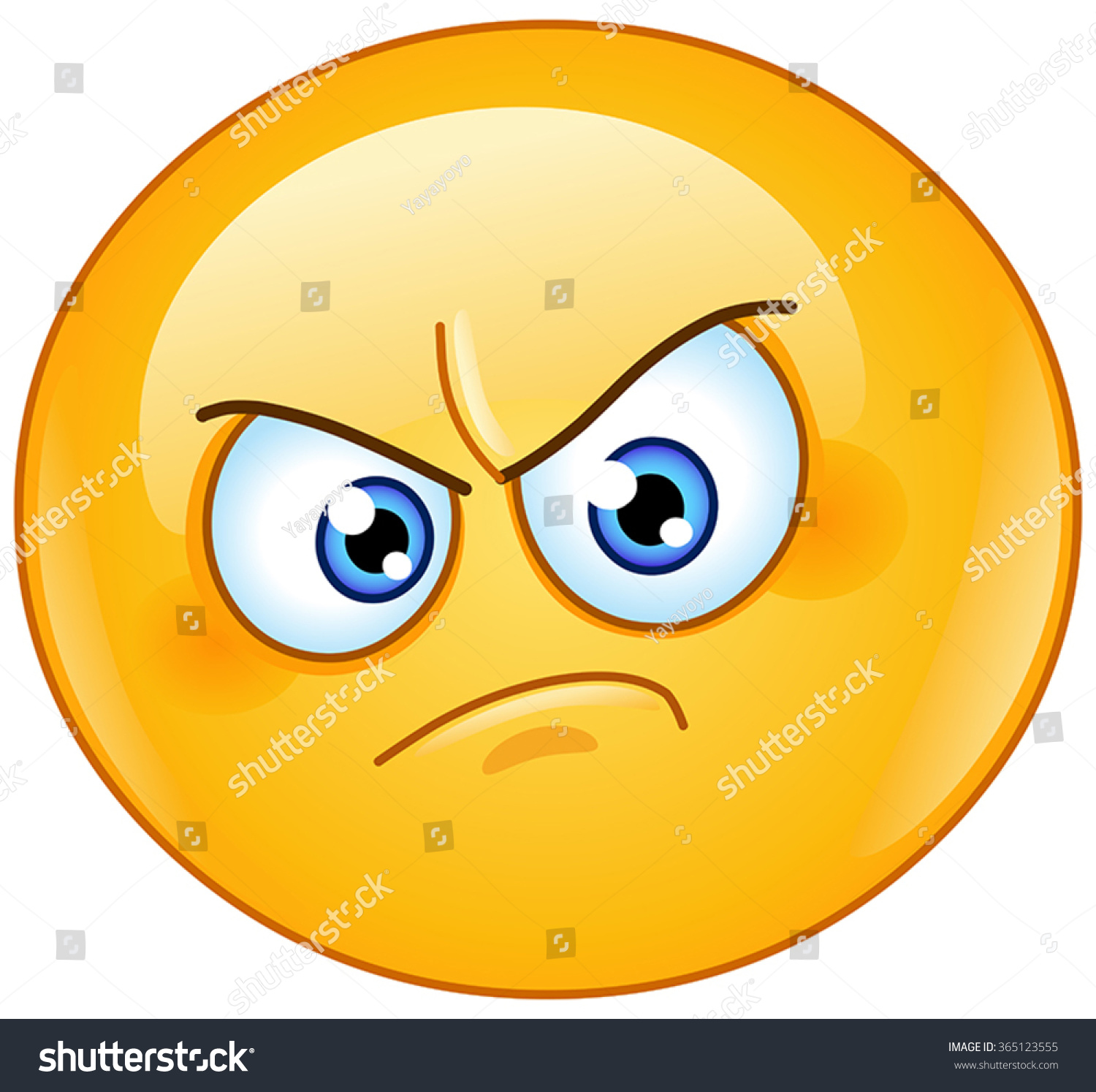 Annoyed Emoticon Stock Vector 365123555 - Shutterstock