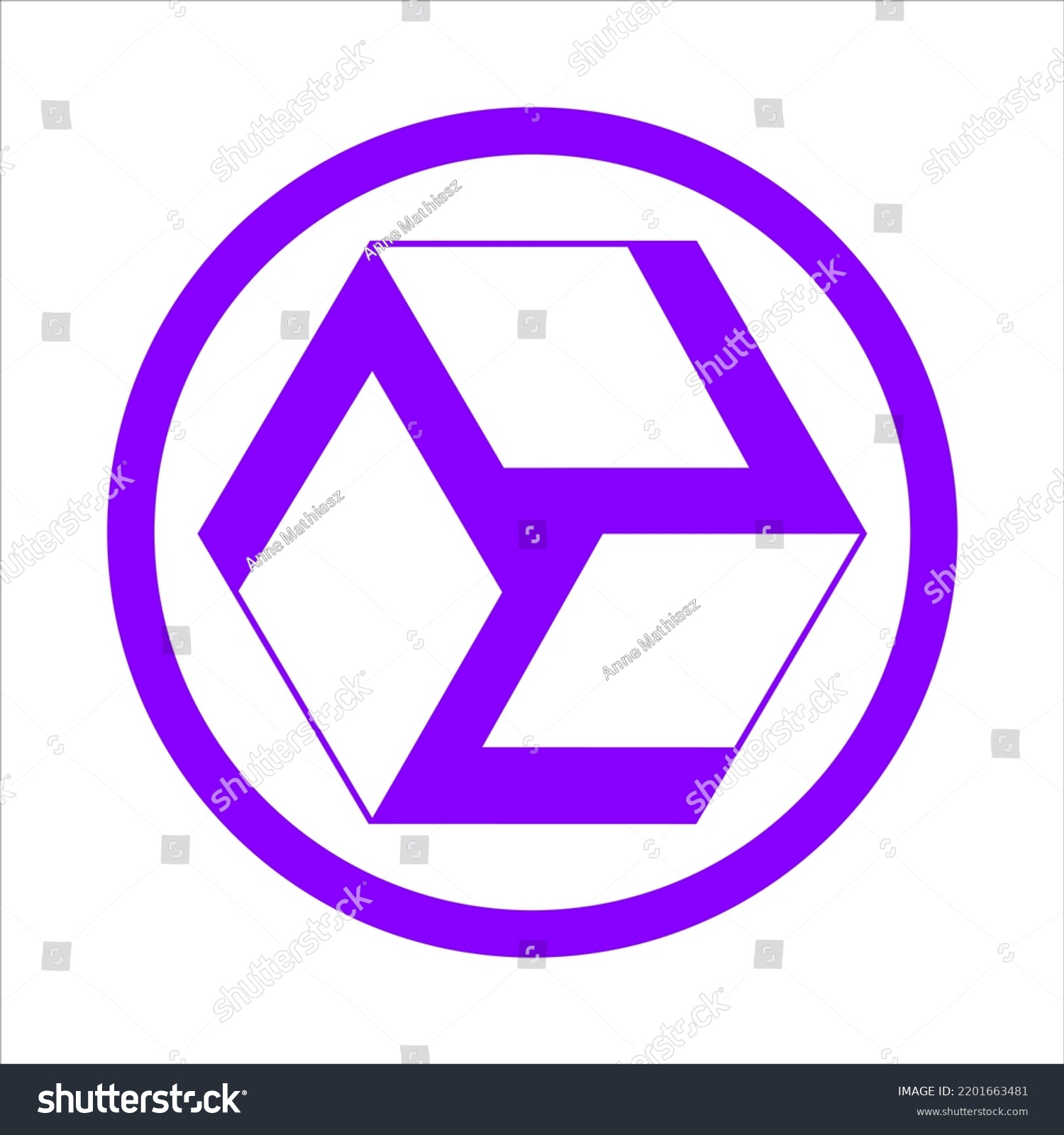 SVG of Antahkarana, spiritual symbol, Buddhism, purple shape, vector, isolated on white background svg