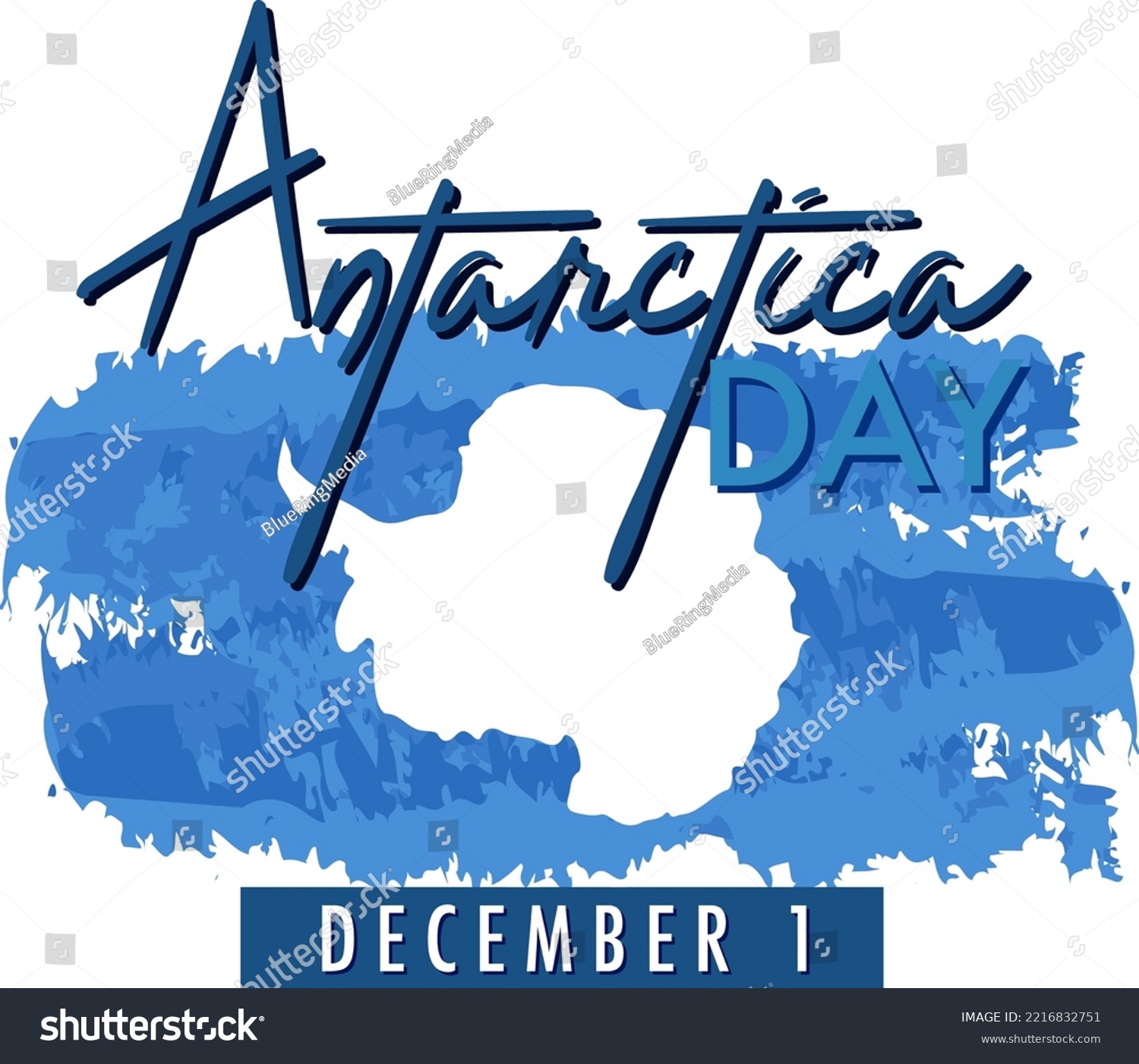 SVG of Antarctica day poster template illustration svg