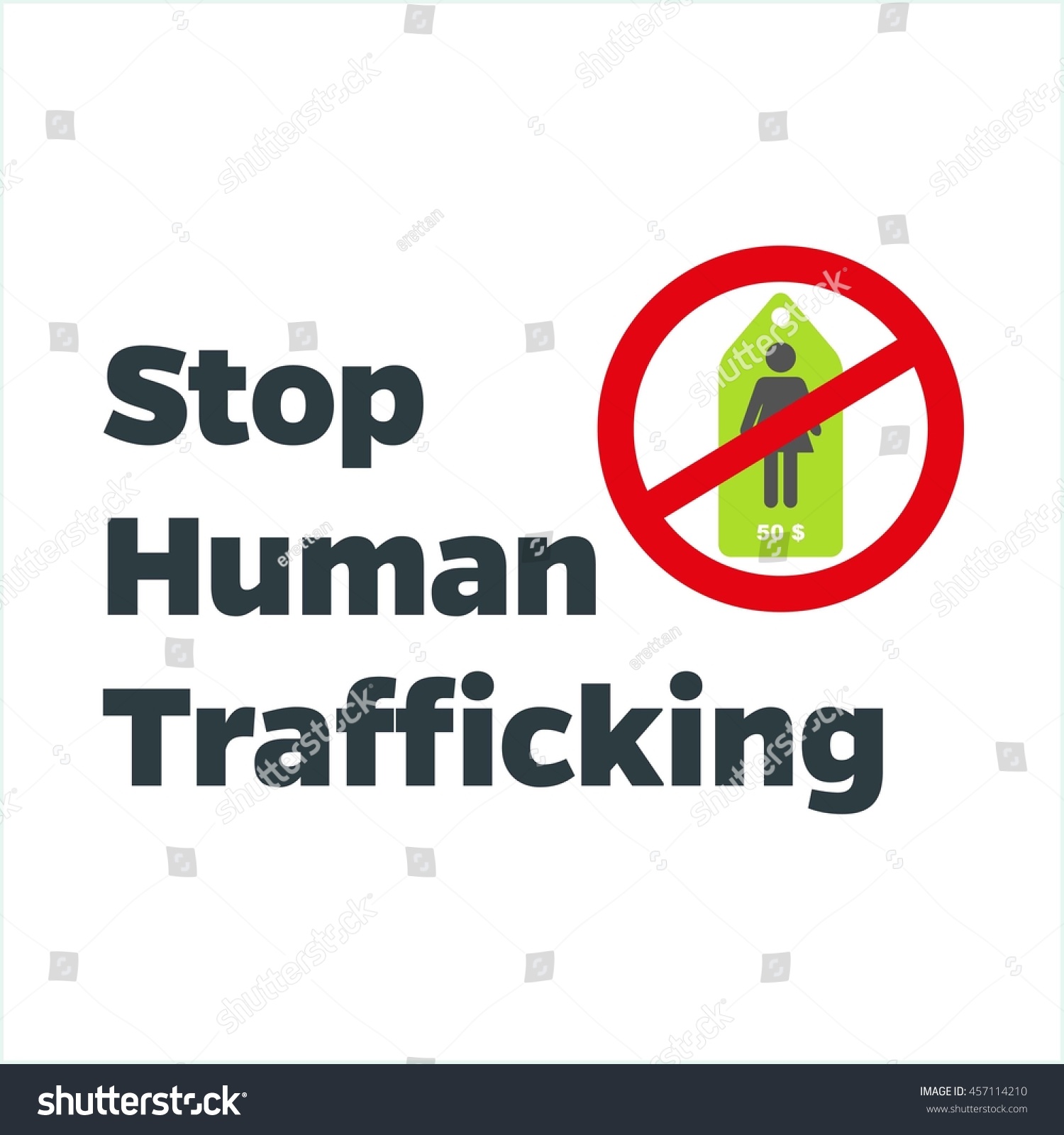 Anti Human Trafficking Campaign Vector Template Stock Vector Royalty Free 457114210 Shutterstock 8104