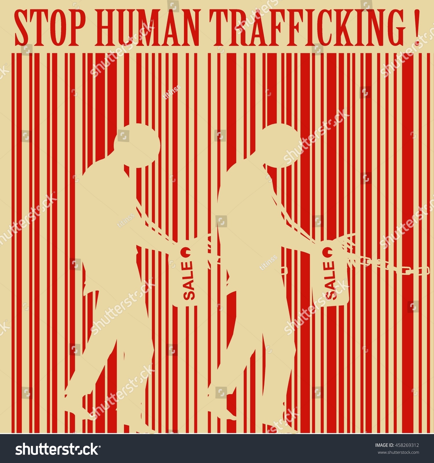 Anti Human Trafficking Campaign Vector Template Stock Vector Royalty Free 458269312 0316