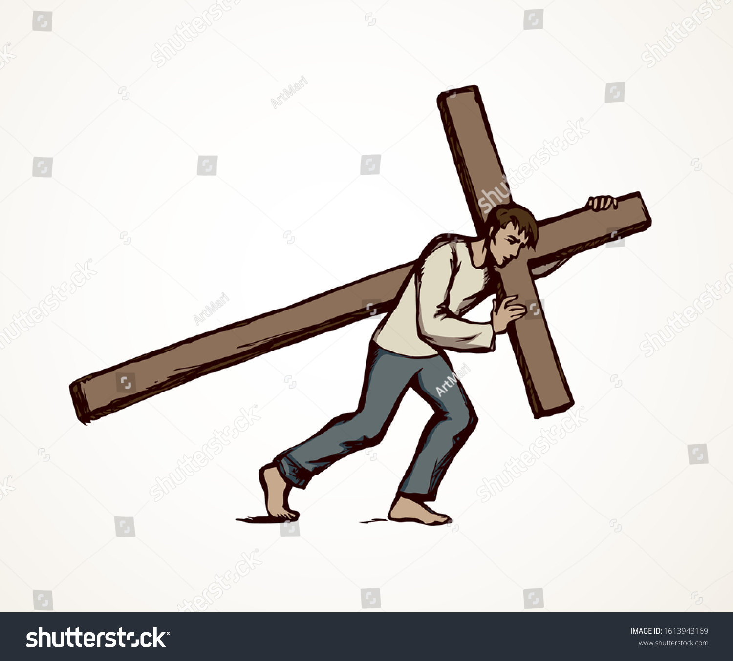 3,844 Man carrying cross Images, Stock Photos & Vectors | Shutterstock