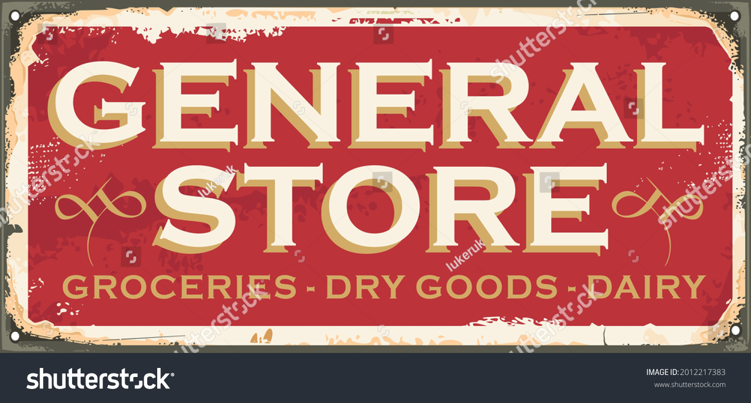 antique-sign-design-concept-general-store-stock-vector-royalty-free