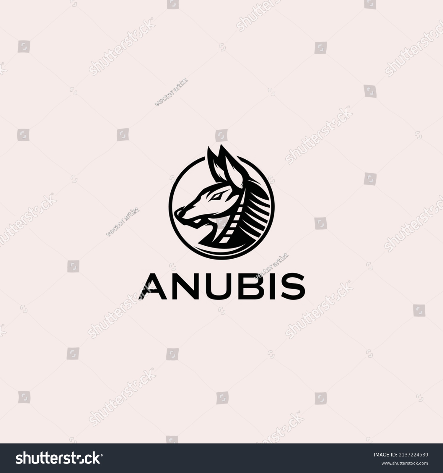 Anubis Vector Logo Design Design Vector Stock Vector (Royalty Free ...