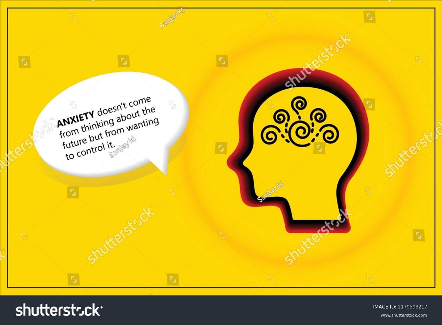 Anxiety Confusion Mental Health Physical Illness Stock Vector (Royalty ...