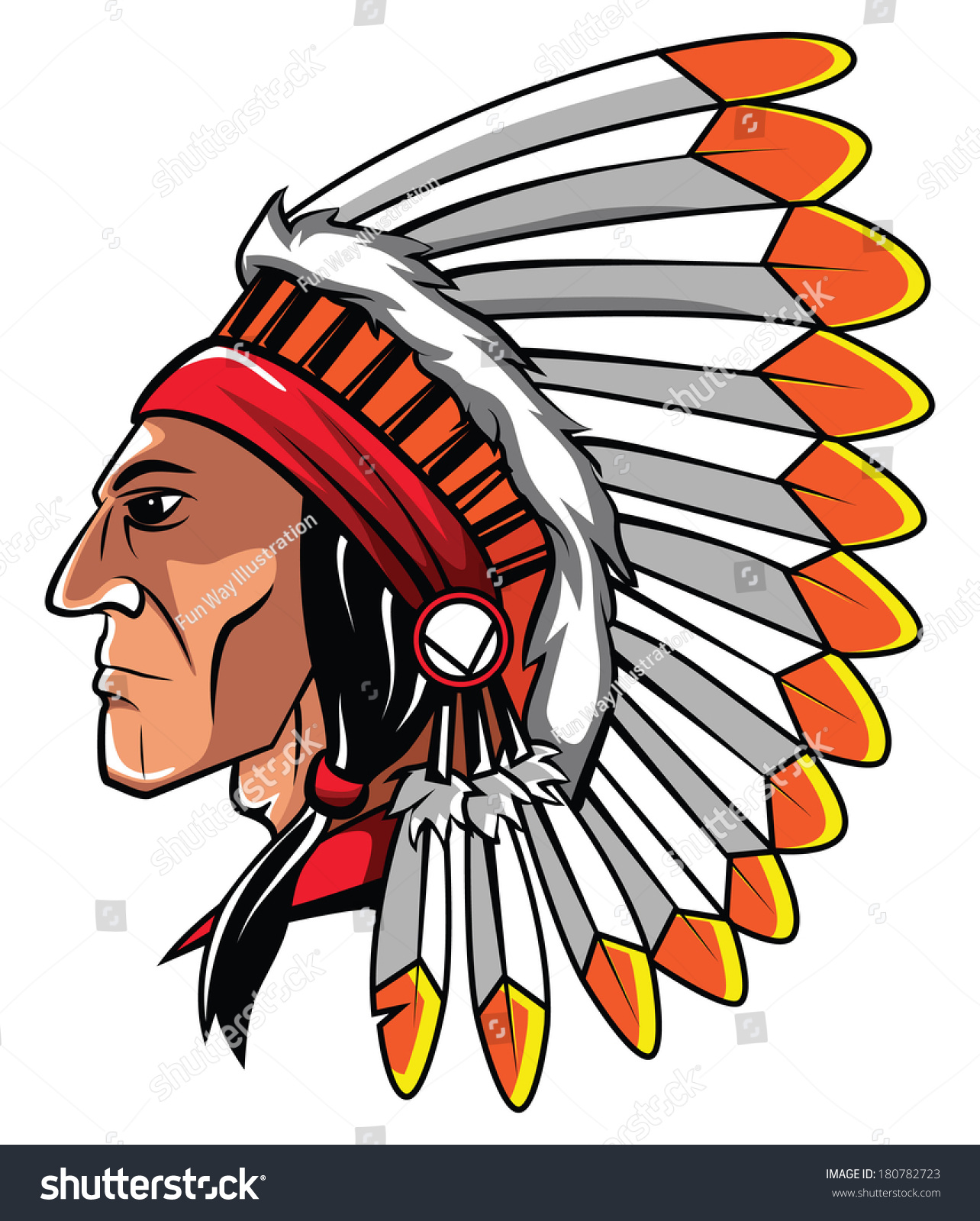 Apache Head Stock Vector (Royalty Free) 180782723 | Shutterstock