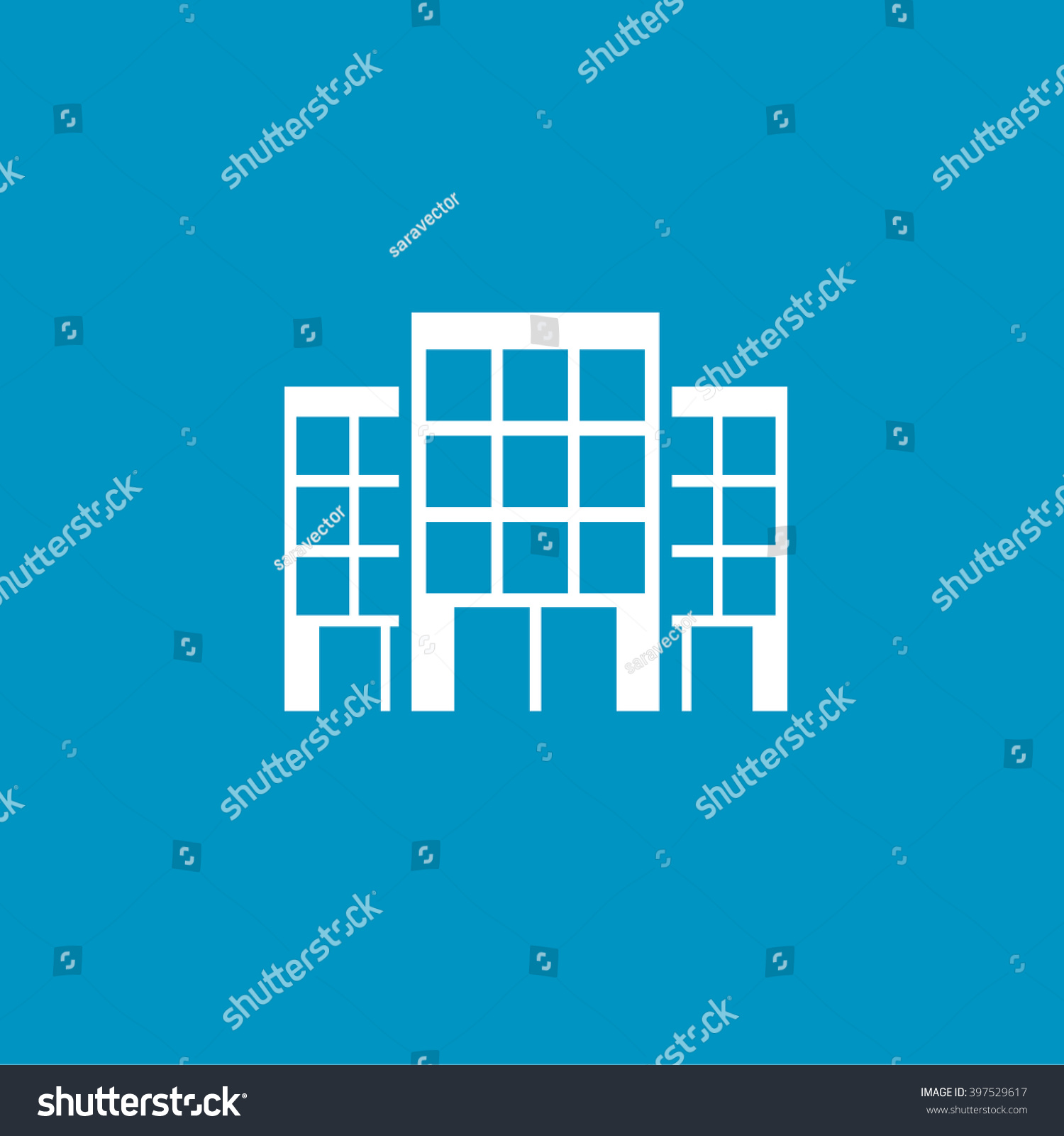 Apartment Building Button Stock Vector (Royalty Free) 397529617 ...