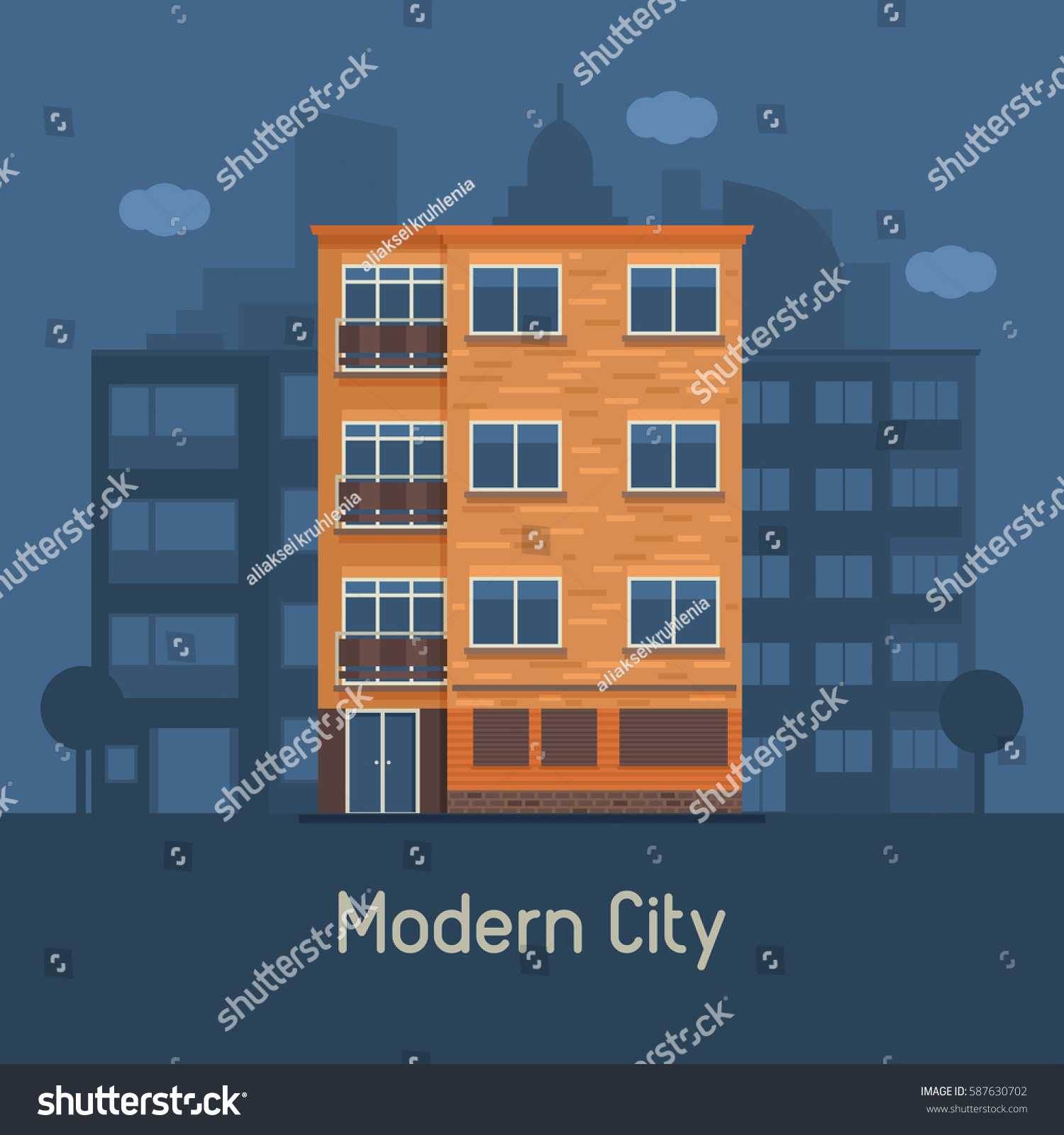 Apartment Building Front apartment building front view on urban stock vector 587630702 Apartment Building Front apartment building front view on urban stock vector 587630702