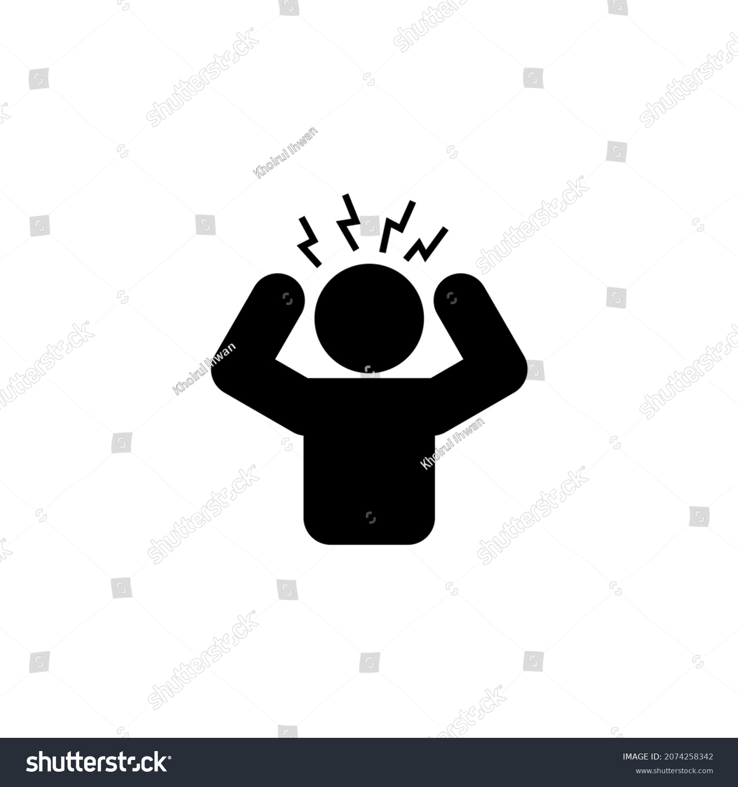 Apathy Icon Vector Illustration Logo Template Stock Vector (Royalty ...