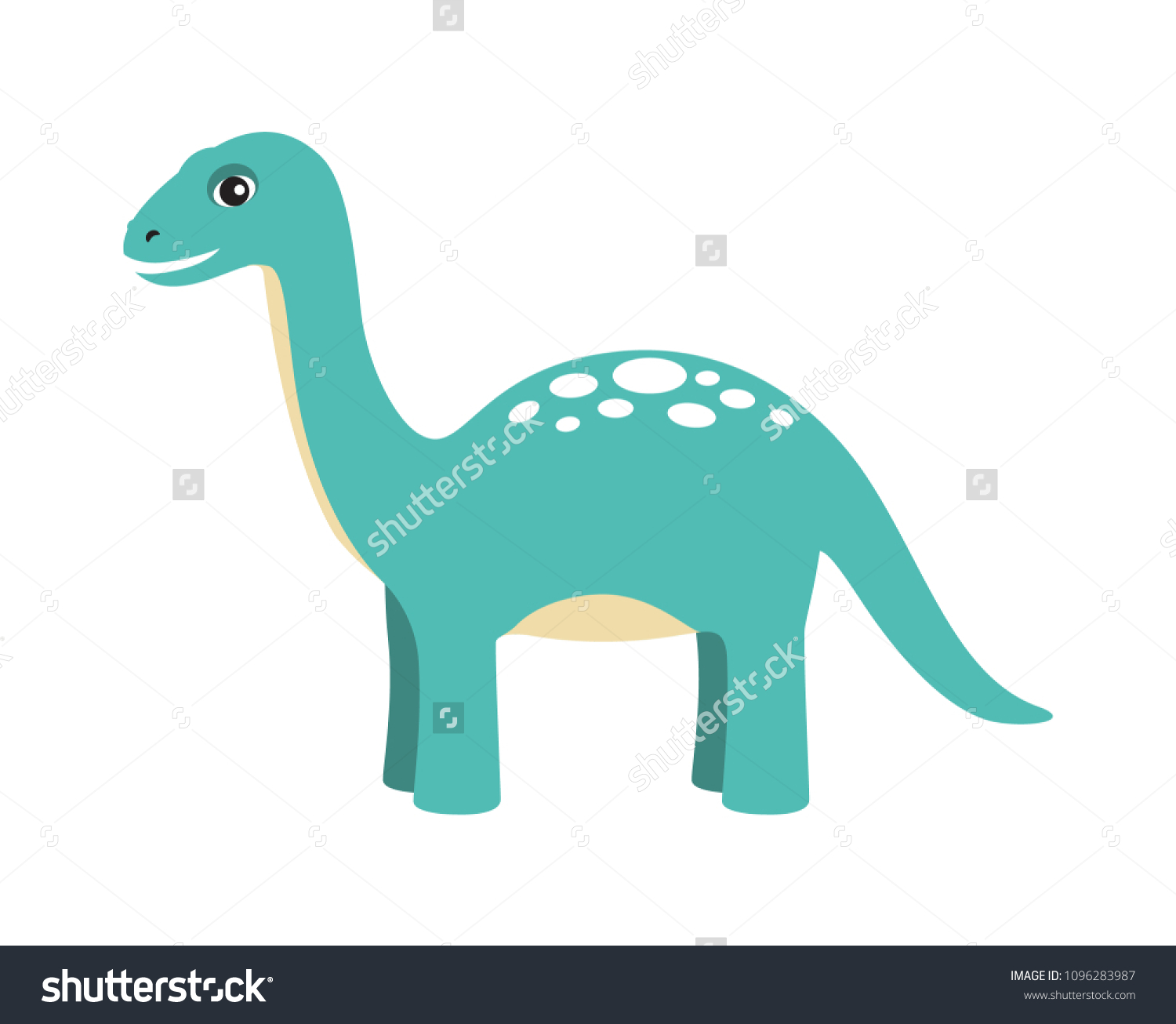 Apatosaurus Dinosaur Type Reptile Long Neck Stock Vector (Royalty Free ...