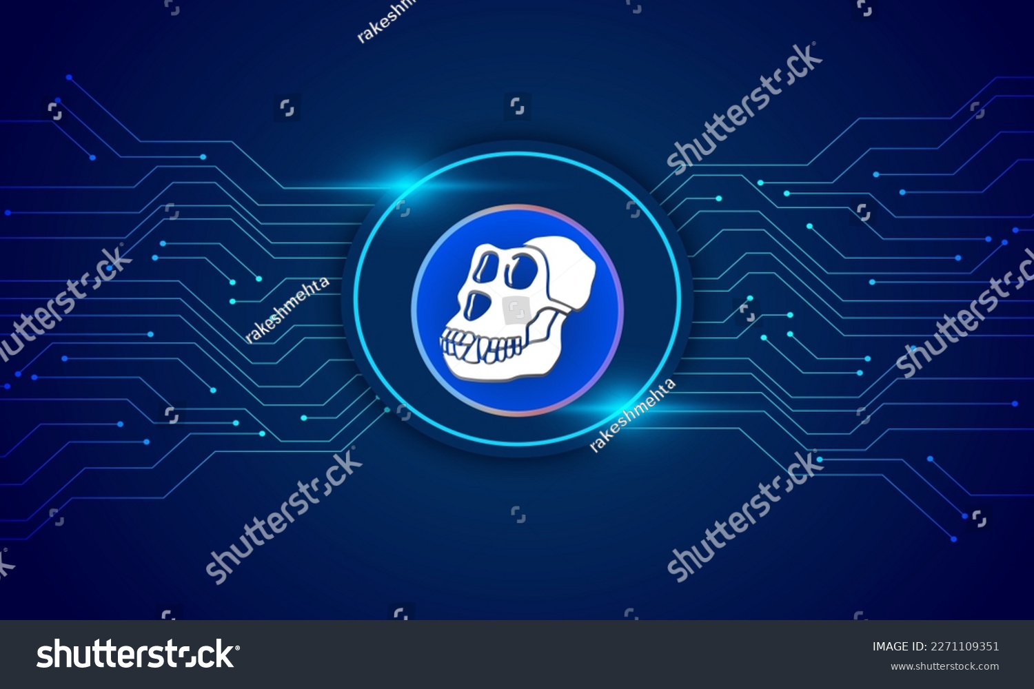 SVG of Ape Coin Token   logo with crypto currency themed circle background design. Ape Coin (APE) Token  currency vector illustration blockchain technology concept  svg