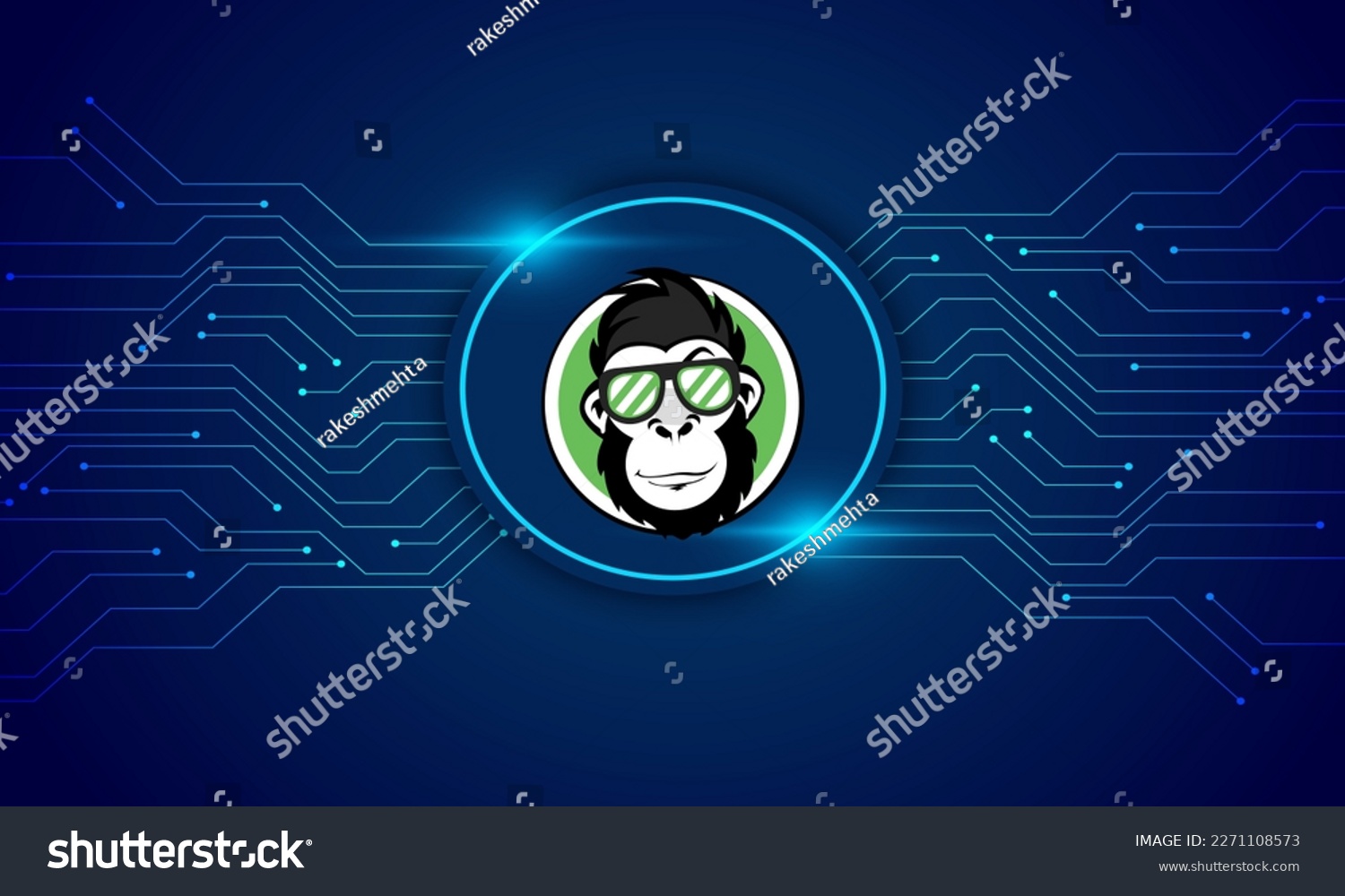 SVG of Ape Crypto  logo with crypto currency themed circle background design. Ape Coin (APE) Token  currency vector illustration blockchain technology concept  svg