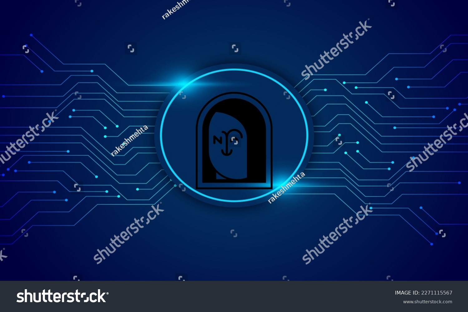 SVG of Ape NFT  logo with crypto currency themed circle background design. Ape NFT Token  currency vector illustration blockchain technology concept  svg