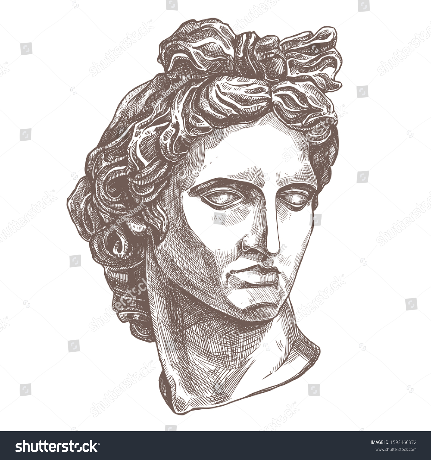 greek Art Drawing Apollo