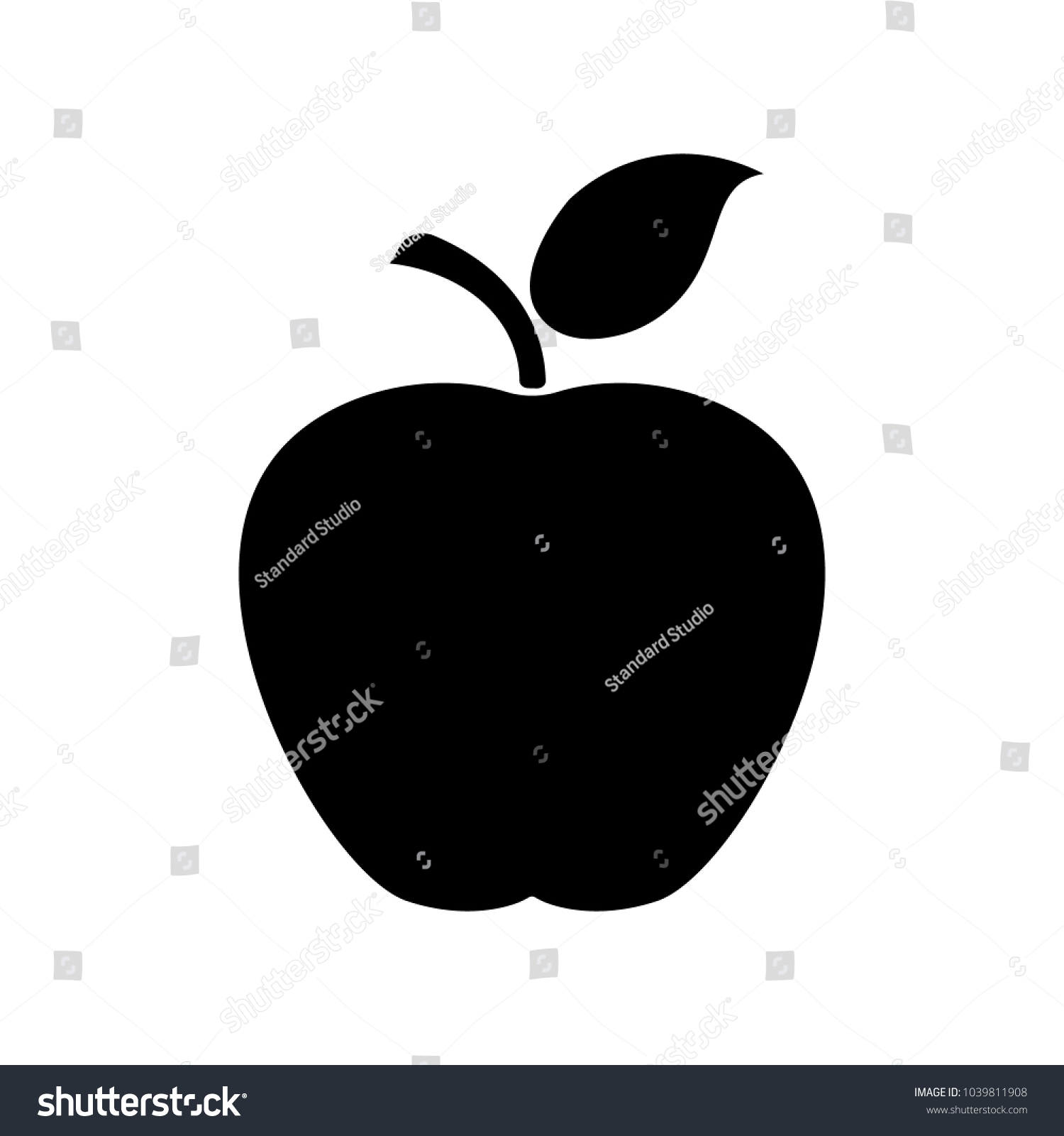 125,191 Apple icon flat Images, Stock Photos & Vectors | Shutterstock