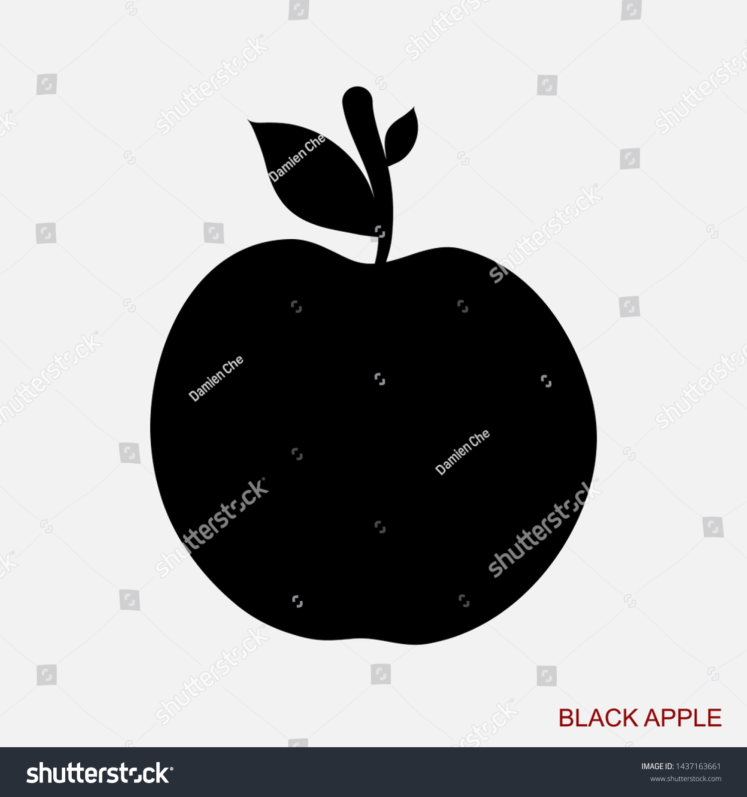 Apple Fruit Food Logo Leaf Leaves Stock Vector (Royalty Free ...