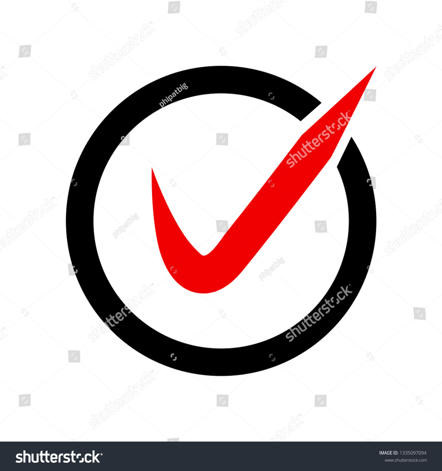 Approved Symbol Check Mark Stock Vector (Royalty Free) 1335097094 ...