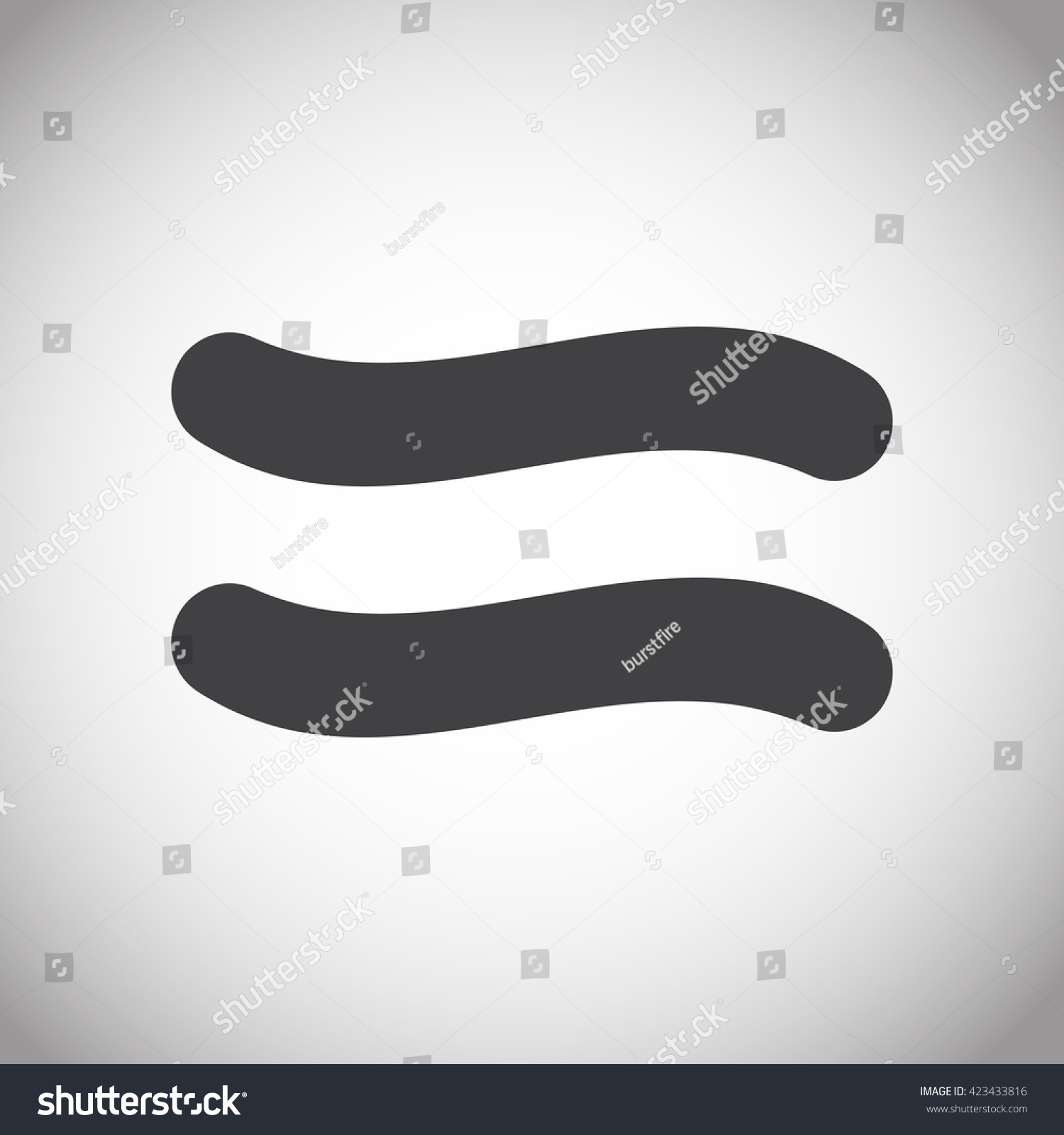 Approximately Equal Symbol Sign Icon Gray Stock Vector 423433816 ...