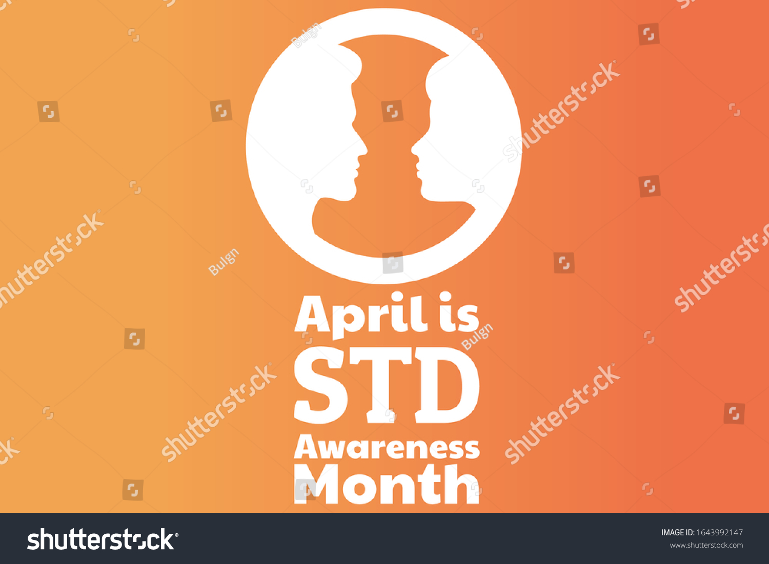April Std Awareness Month Concept Sexually Stock Vector Royalty Free 1643992147 Shutterstock 