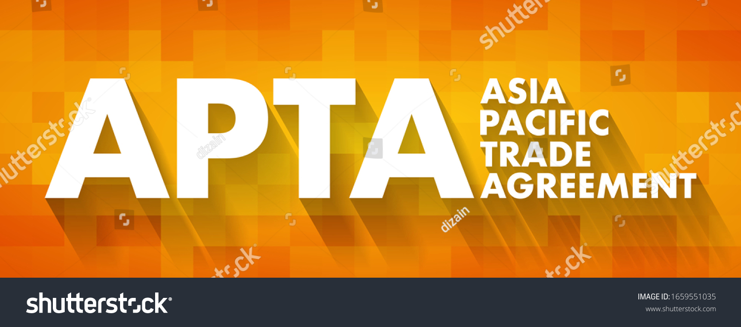 Apta Asia Pacific Trade Agreement Preferential Stock Vector (Royalty ...