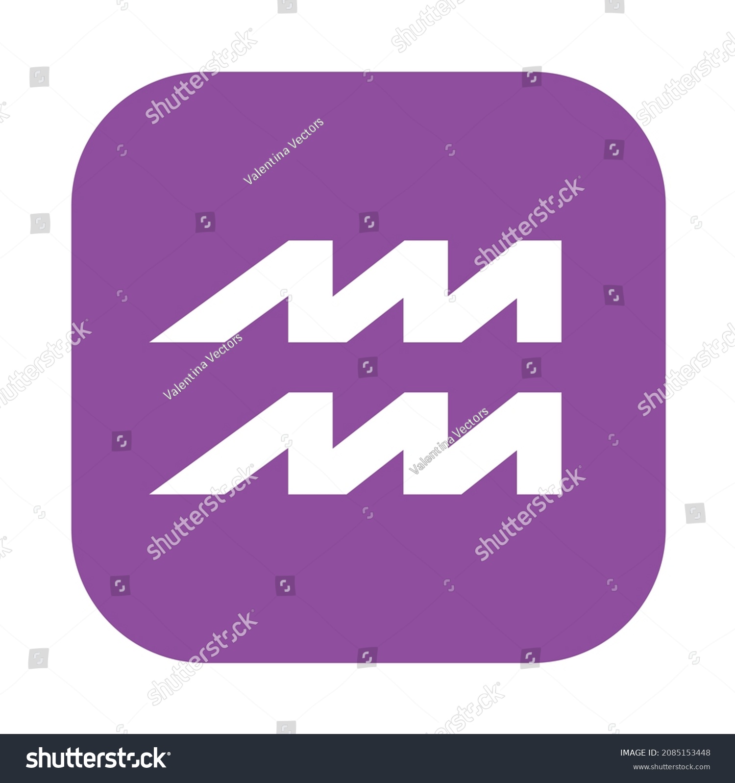 SVG of Aquaris emoji vector symbol sign purple zodiac svg