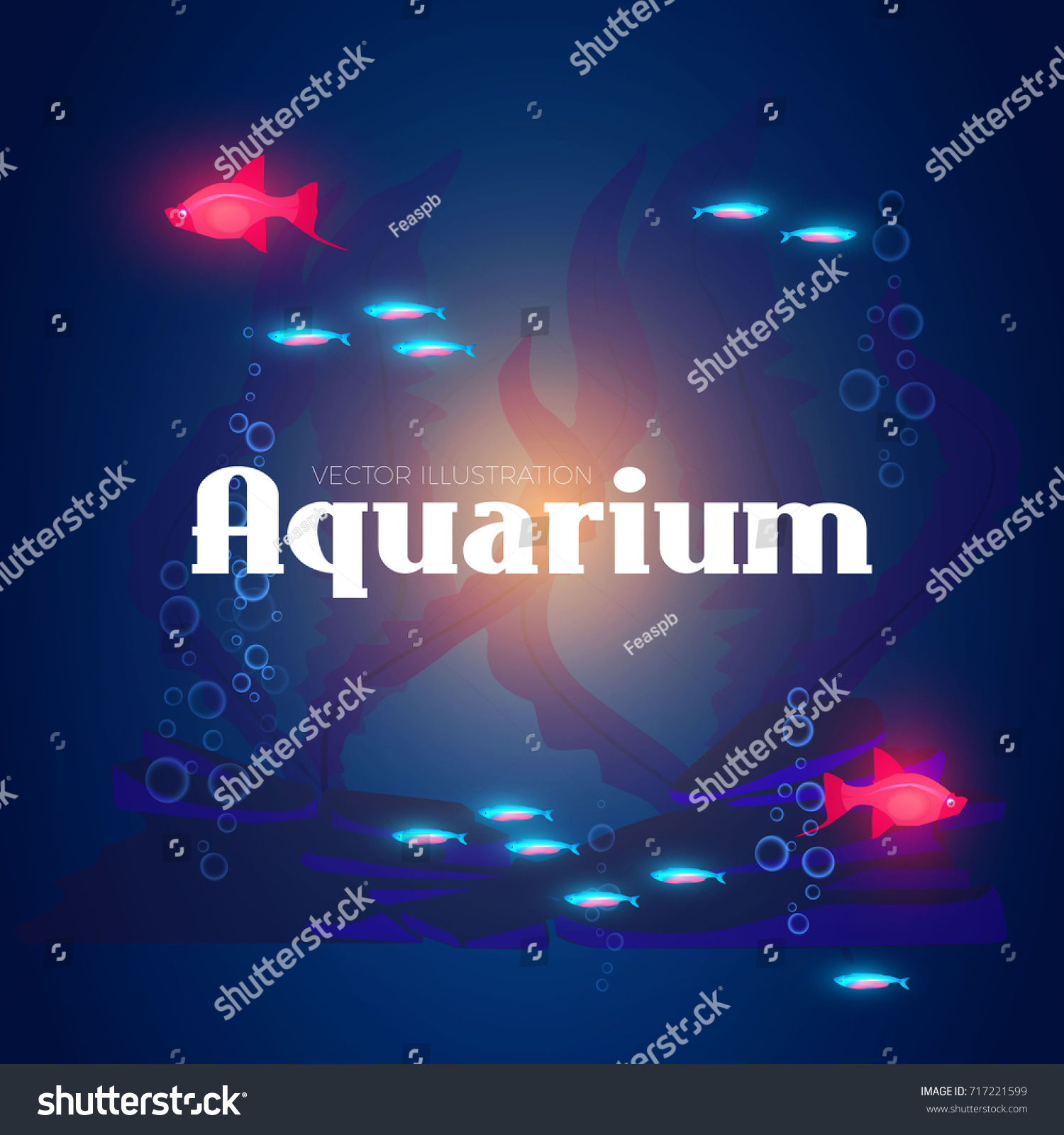 Aquarium Game Background Pet Shop Decoration Royalty Free Stock