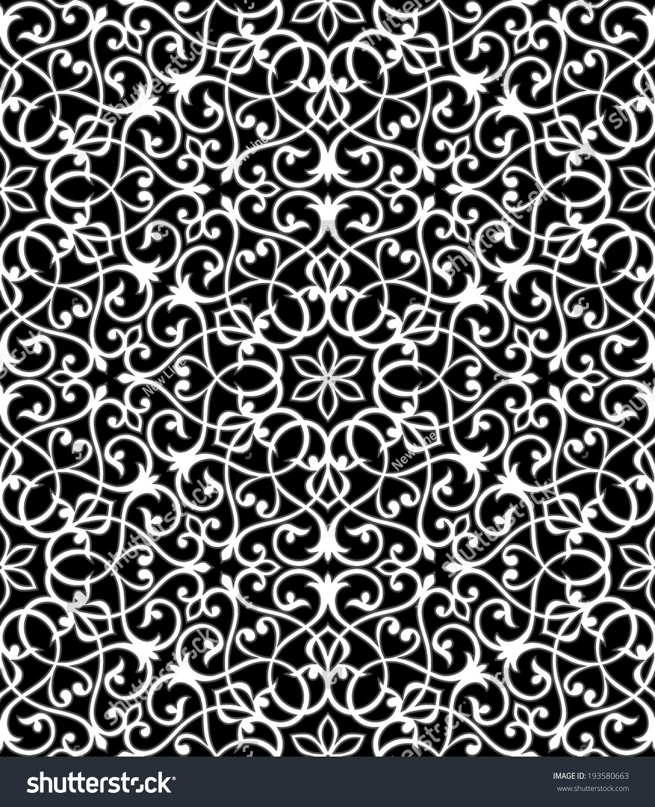 Arabesque. Geometric Seamless Pattern. Vector Illustration. - 193580663 ...