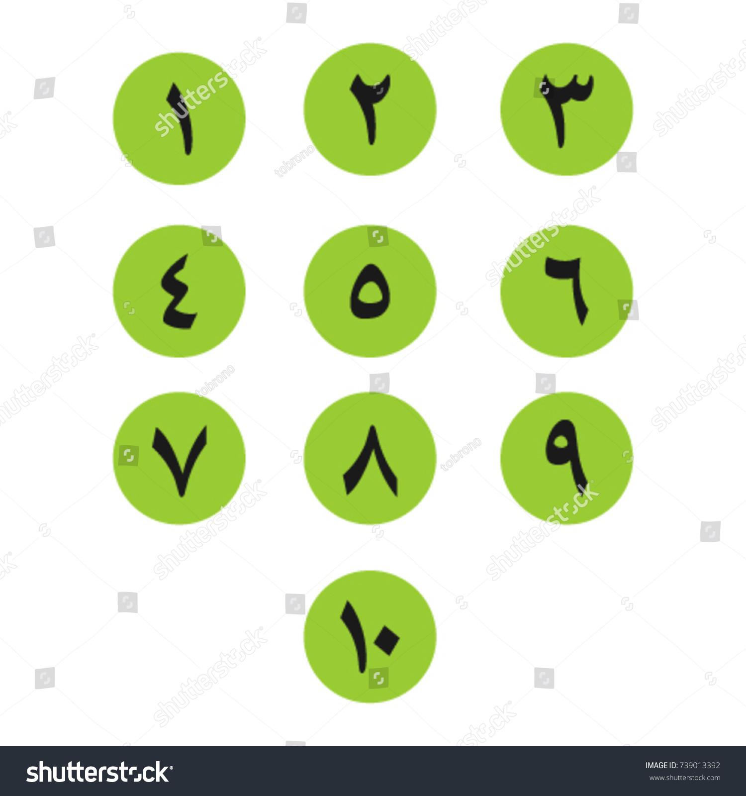 arabic numbers illustrator download