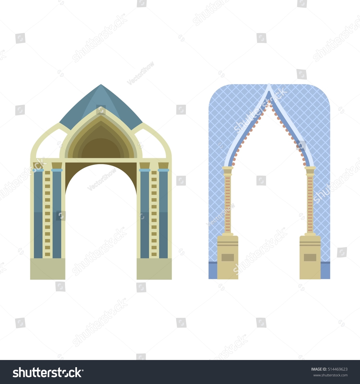 Stock Vector Construction ... Frame Arch Arch Architecture