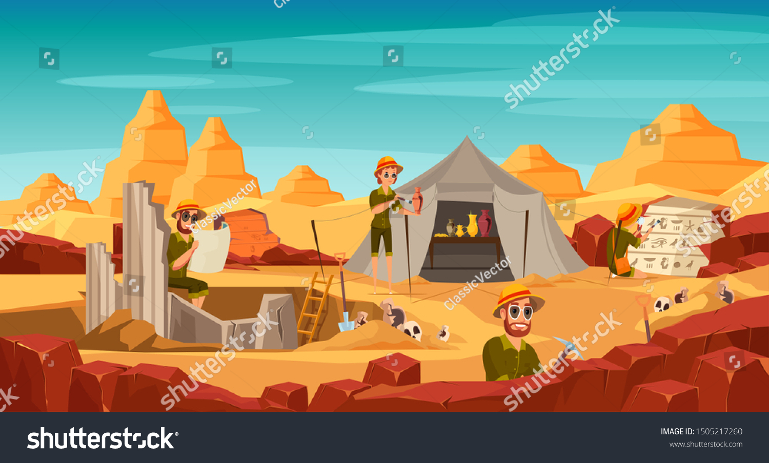 Archaeologists Stock Illustrations, Images & Vectors | Shutterstock