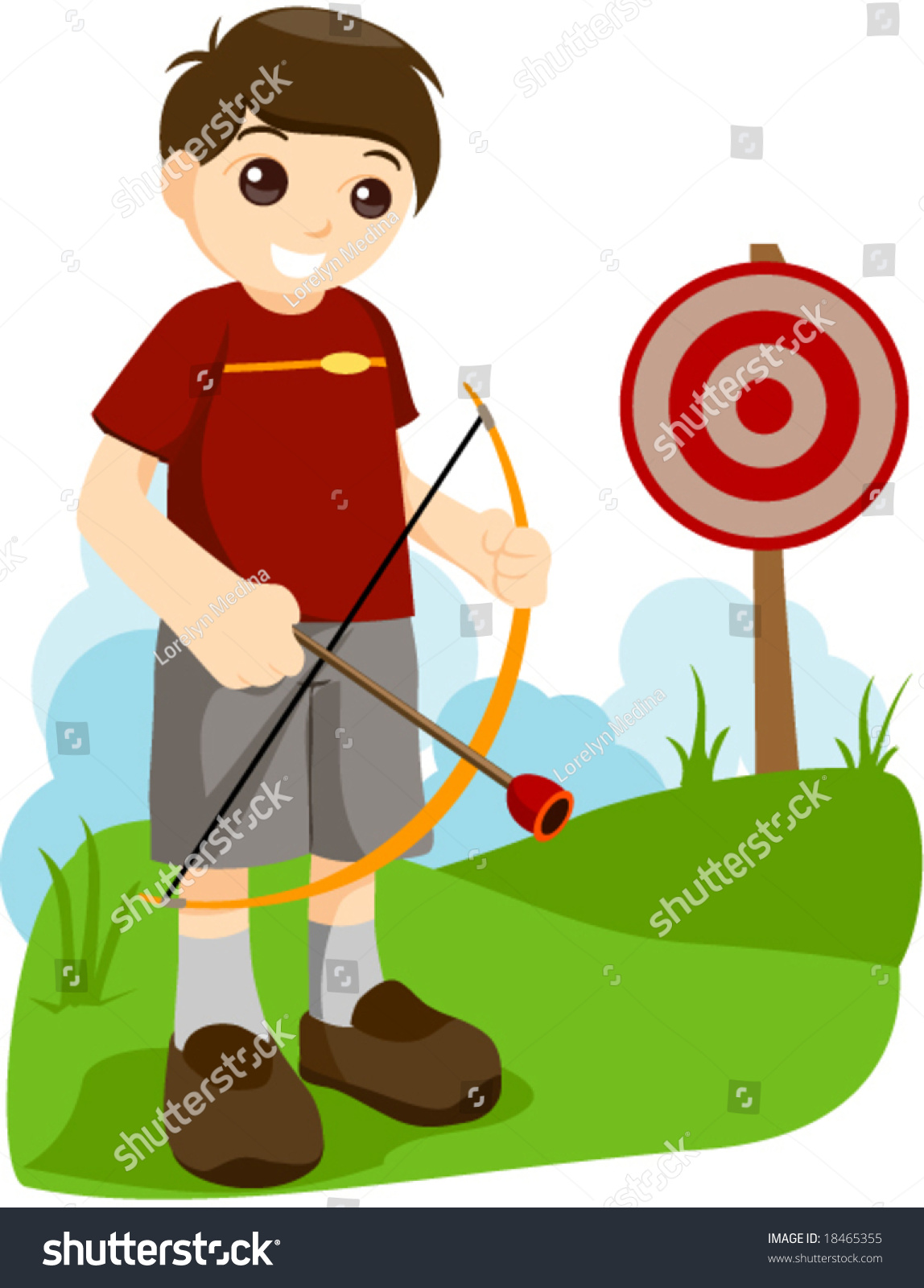 Archery (Kids) - Vector - 18465355 : Shutterstock