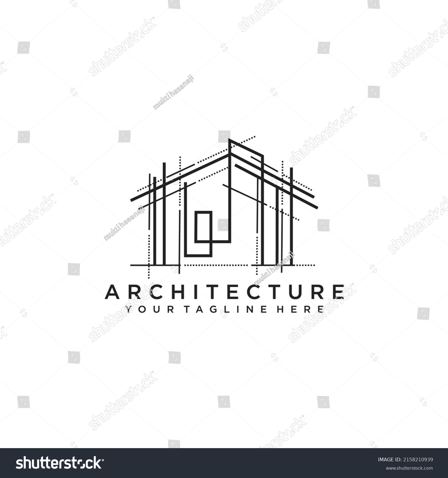 Architecture Logo Design Vector Construction Company Stock Vector ...