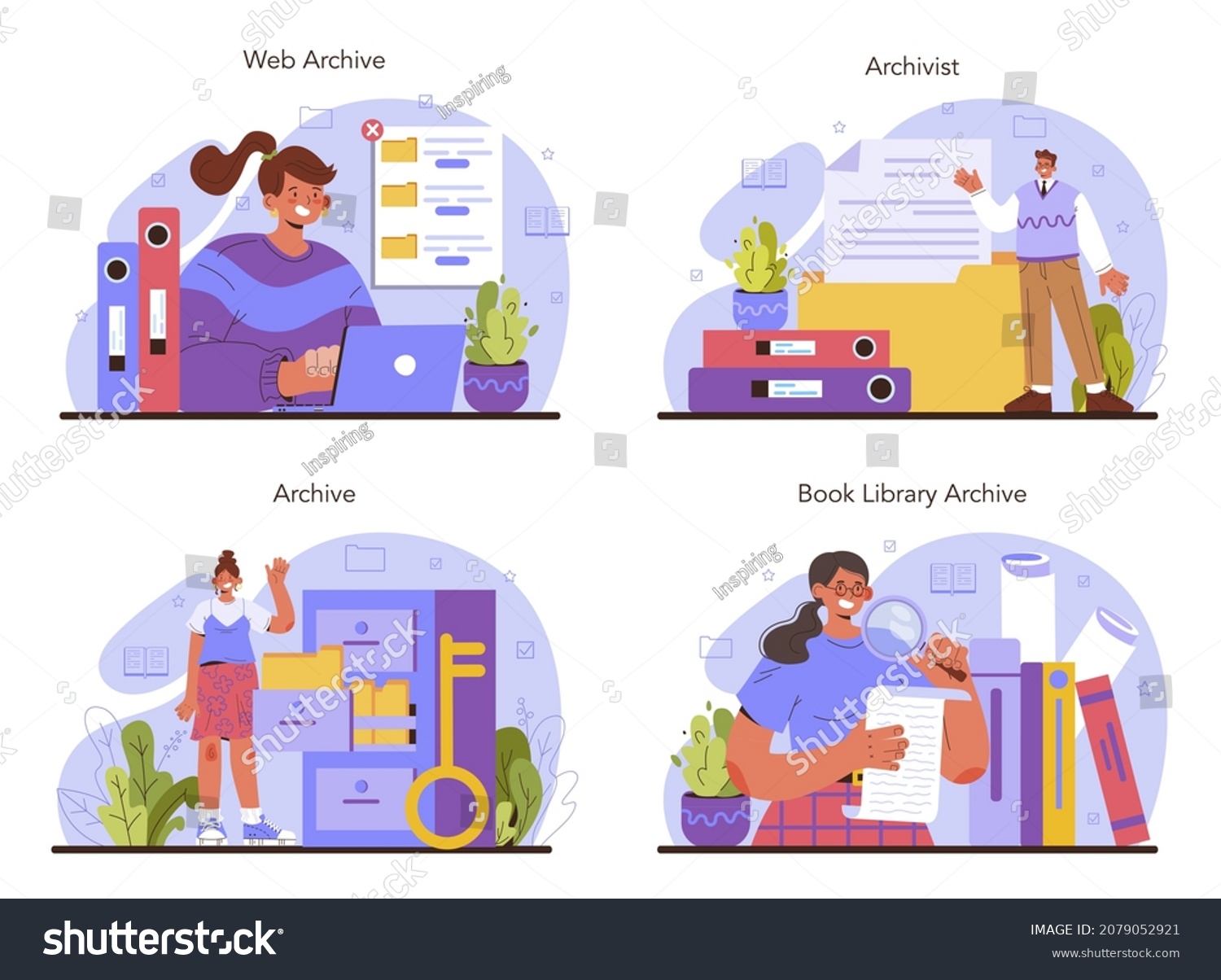 Archivist Stock Illustrations, Images & Vectors | Shutterstock