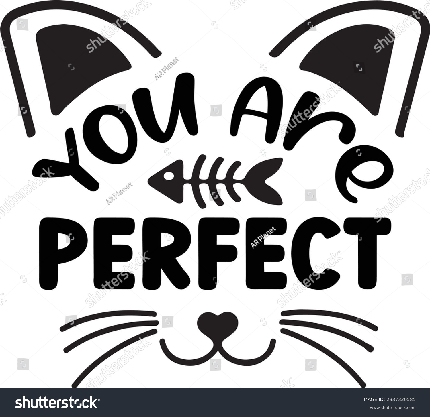 SVG of Are you perfect Cat SVG T-shirt Design svg