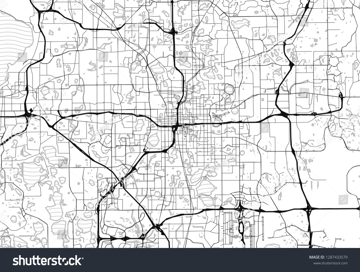 Area Map Orlando United States This Stock Vector Royalty Free Shutterstock