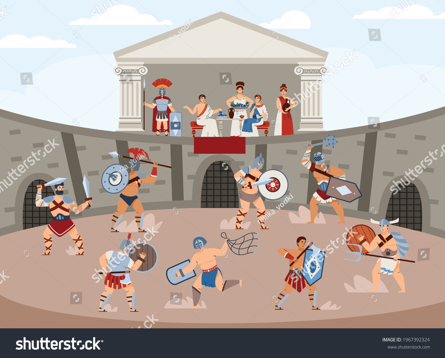 Roman Battle Stock Vectors Images Vector Art Shutterstock