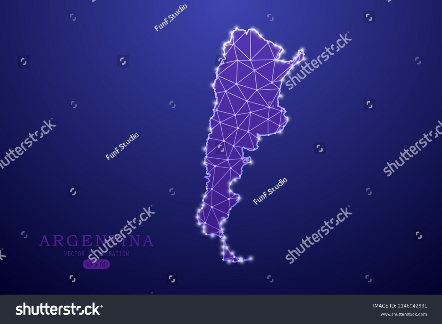 Argentina Map World Map International Vector Stock Vector Royalty Free Stock Vector Argentina Map World Map International Vector Template With Purple Mash Line Point Scales And 2146942831
