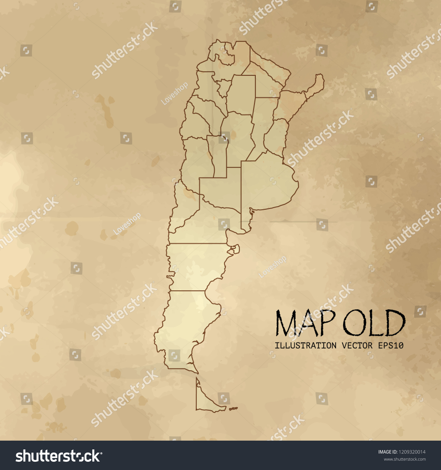 Argentina On Map Balkans Soft Grunge Stock Vector Royalty Free