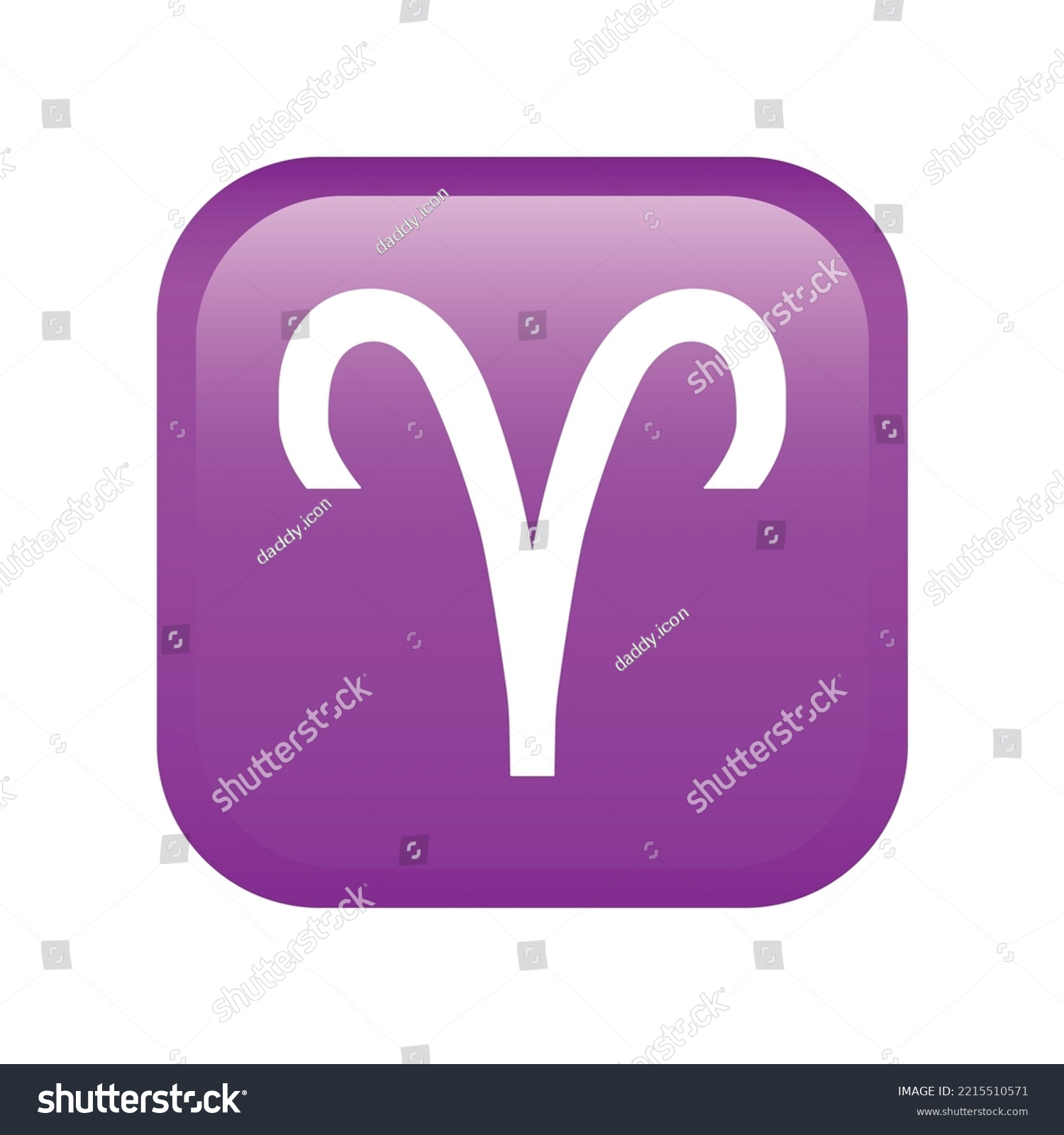 SVG of Aries emoji icon isolated on white background. Astrology symbol modern, simple, vector, icon for website design, mobile app, ui. Vector Illustration svg