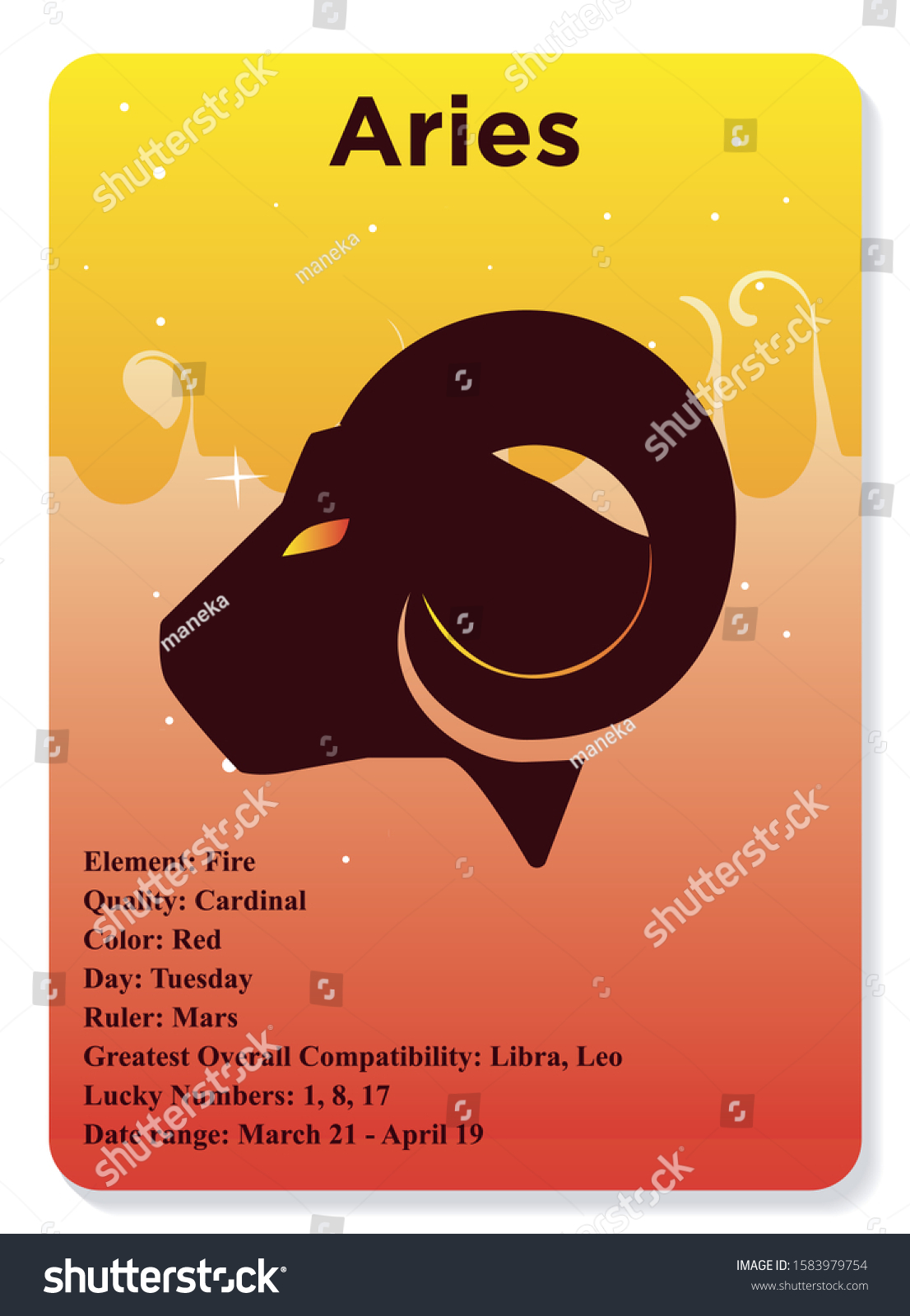 Aries Zodiac Sign Horoscope Flat Style Stock Vector Royalty Free 1583979754 Leo lucky numbers for february: https www shutterstock com image vector aries zodiac sign horoscope flat style 1583979754