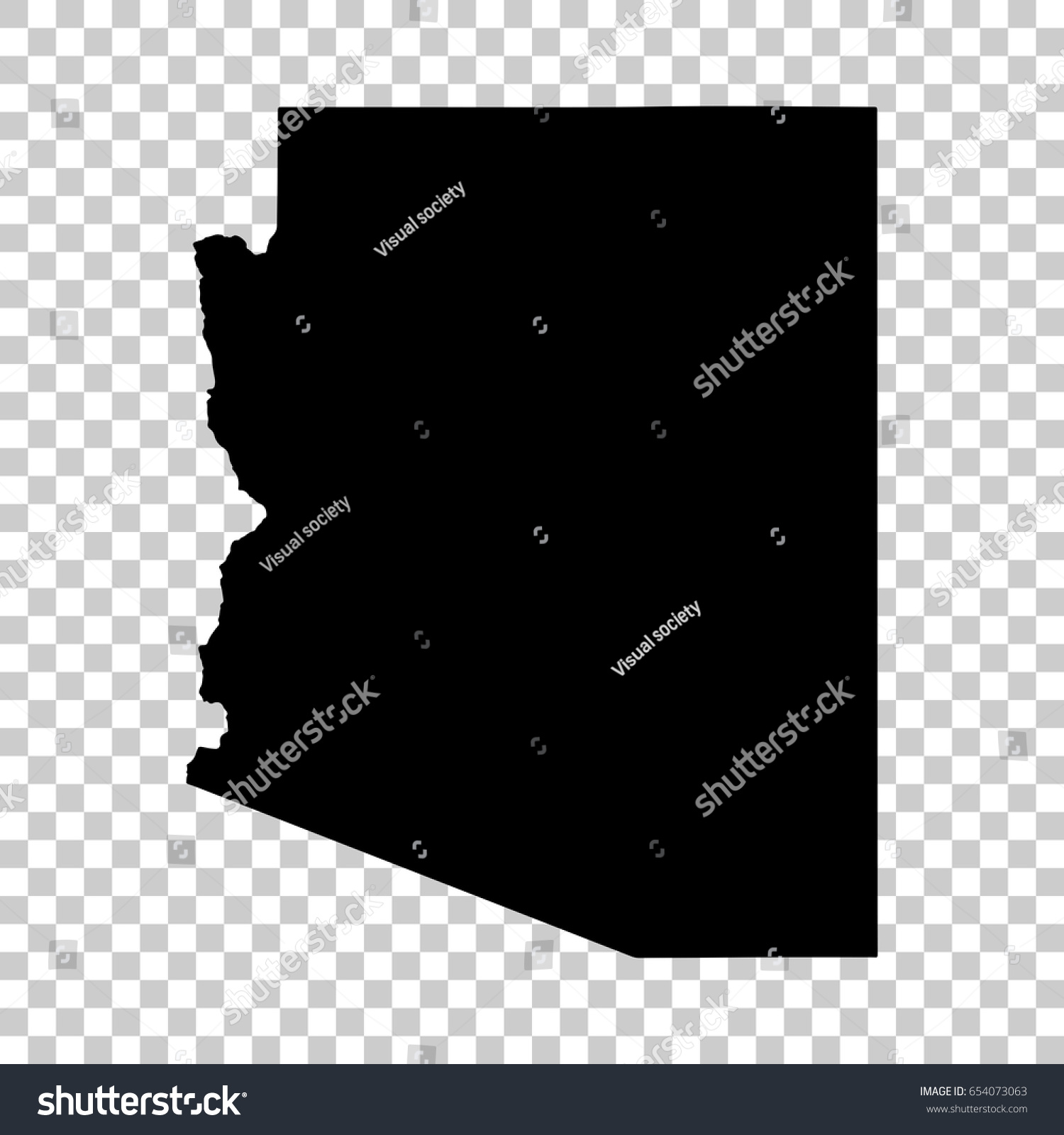 2,523 Arizona state outline Stock Vectors, Images & Vector Art ...