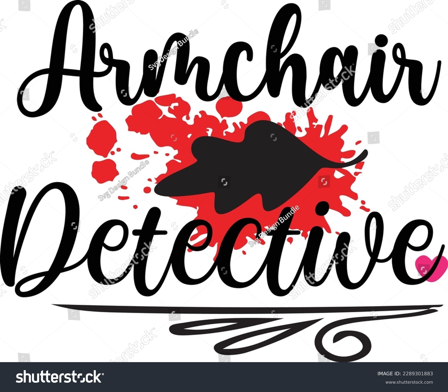 SVG of Armchair Detective svg ,Crime svg Design, Crime svg bundle svg