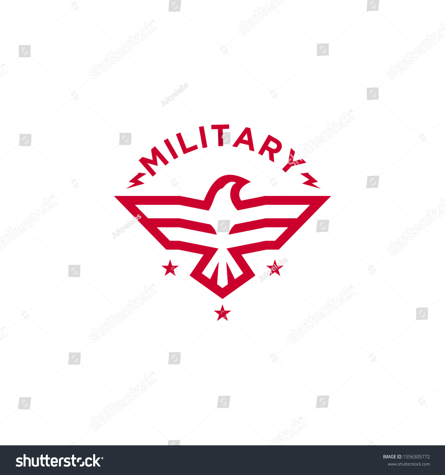 Army Military Logo Design Vector Stock Vector (Royalty Free) 1556305772 ...