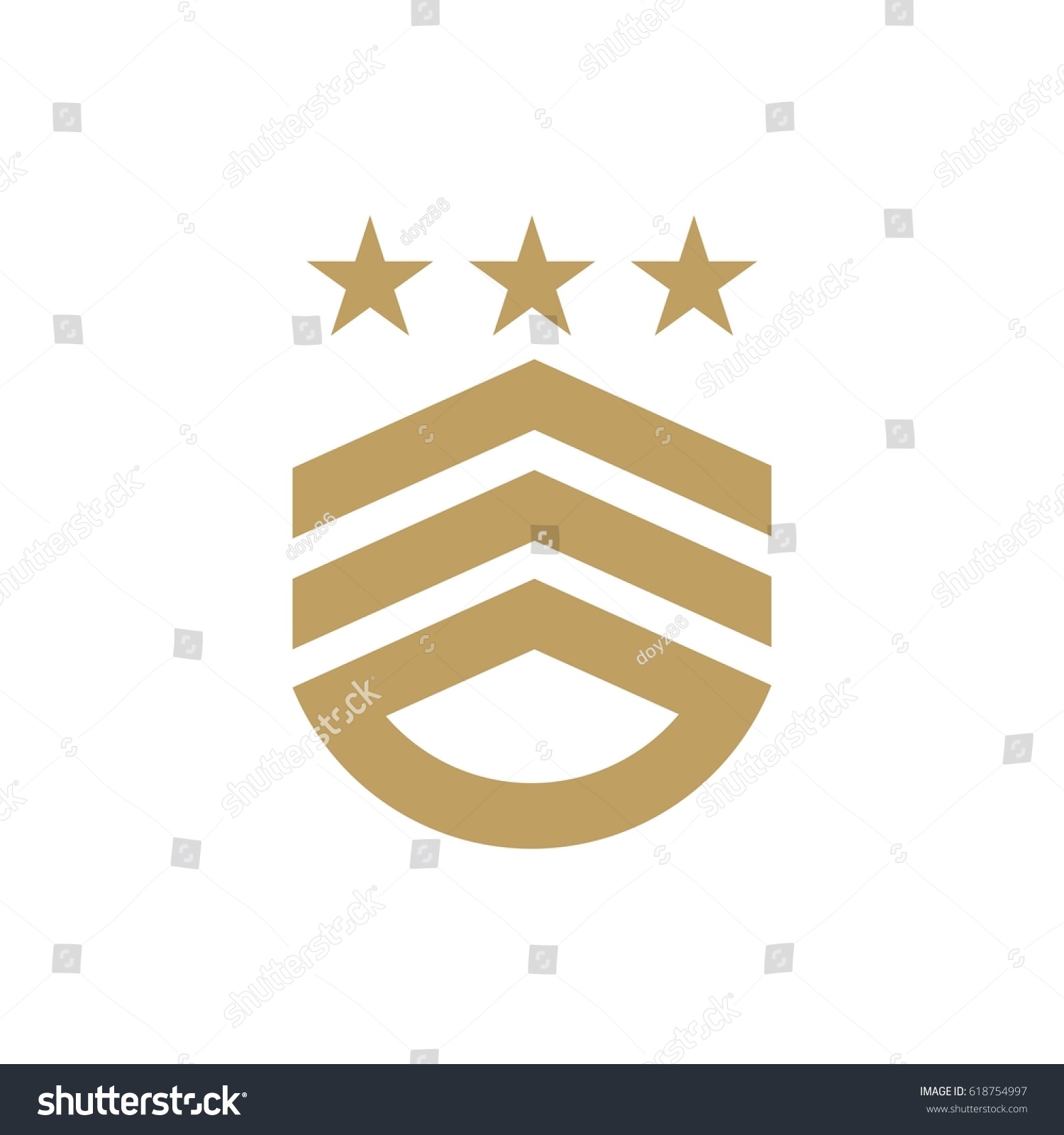 Army Military Logo Design Vector Stock Vector (Royalty Free) 618754997