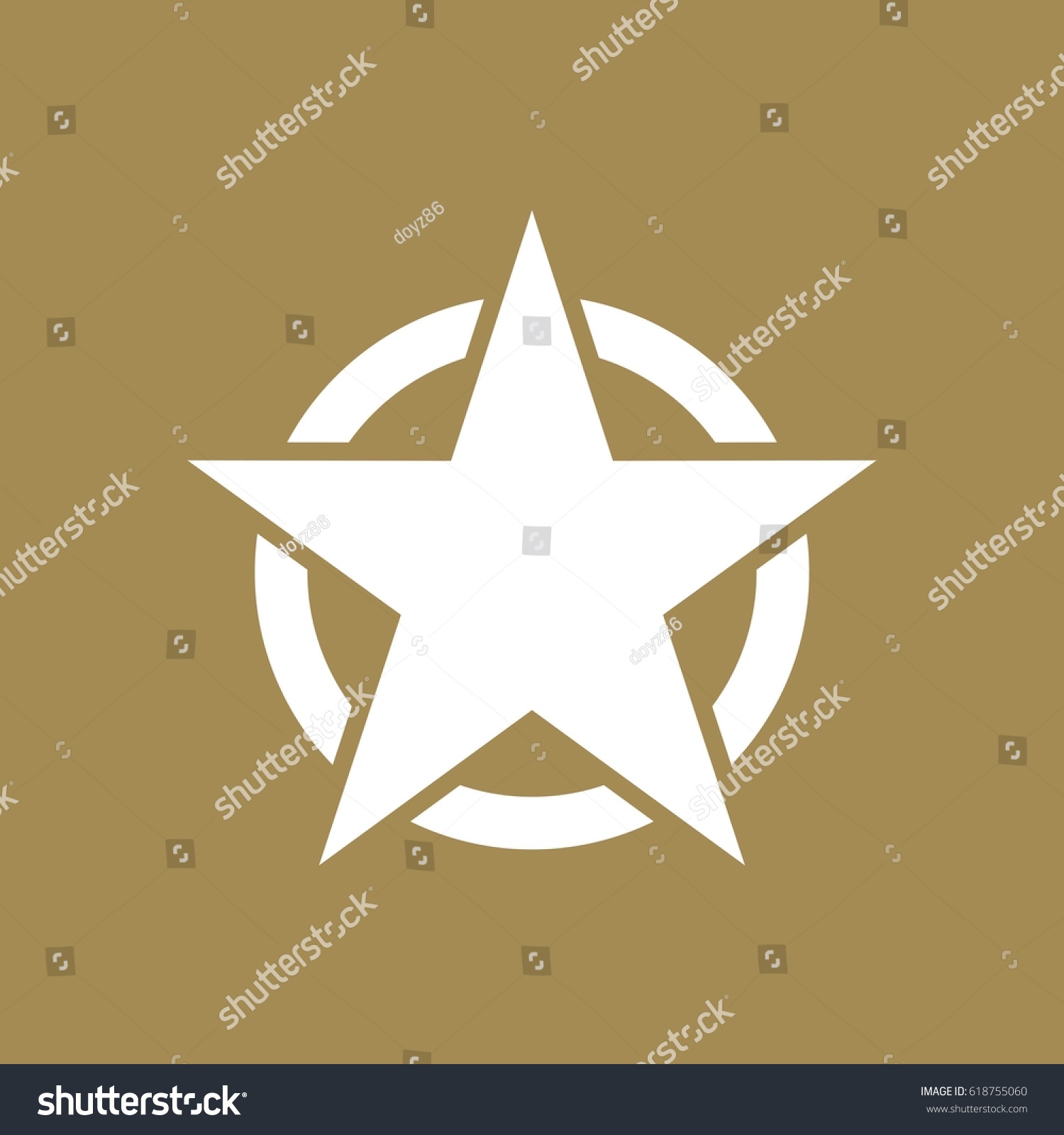 Army Military Logo Design Vector Stock Vector 618755060 - Shutterstock