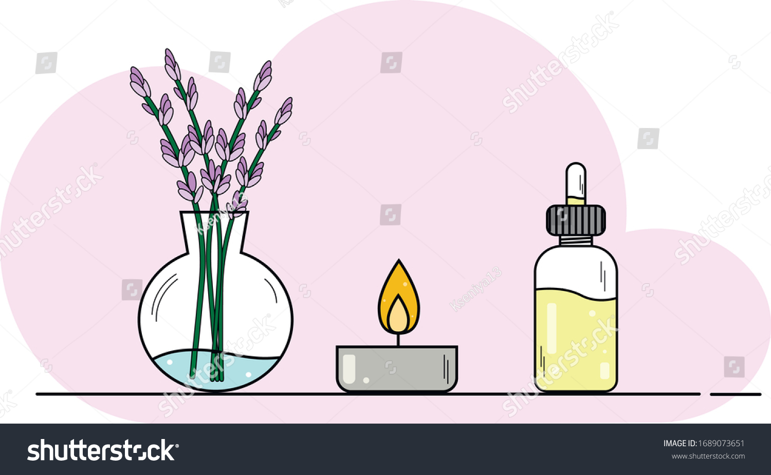 Aromatherapy Essential Oils Brochure Template Candle Stock Vector Regarding Doterra Flyer Templates