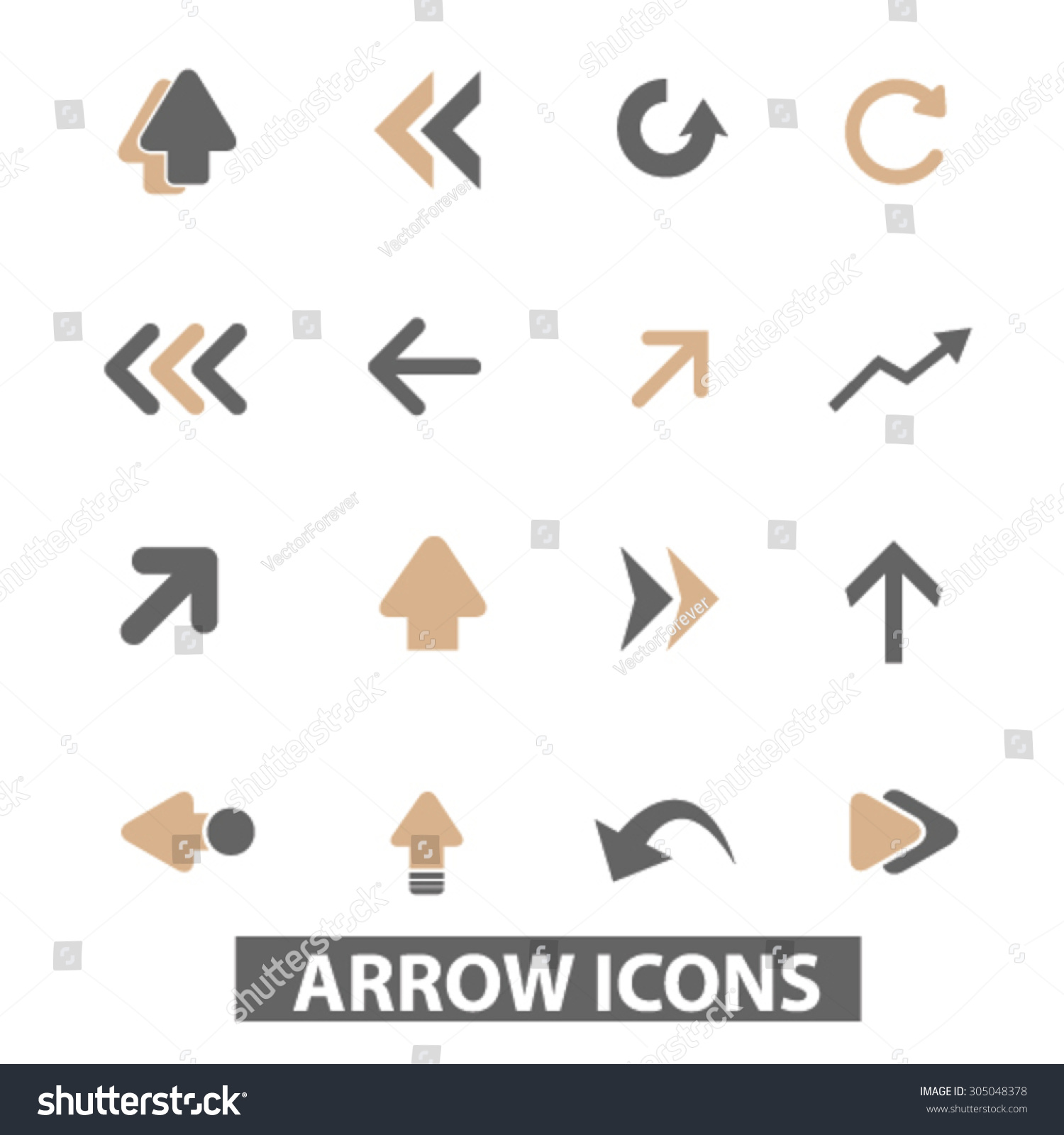 Arrow Direction Flat Icons Signs Illustration Concept Vector 305048378 Shutterstock 2831