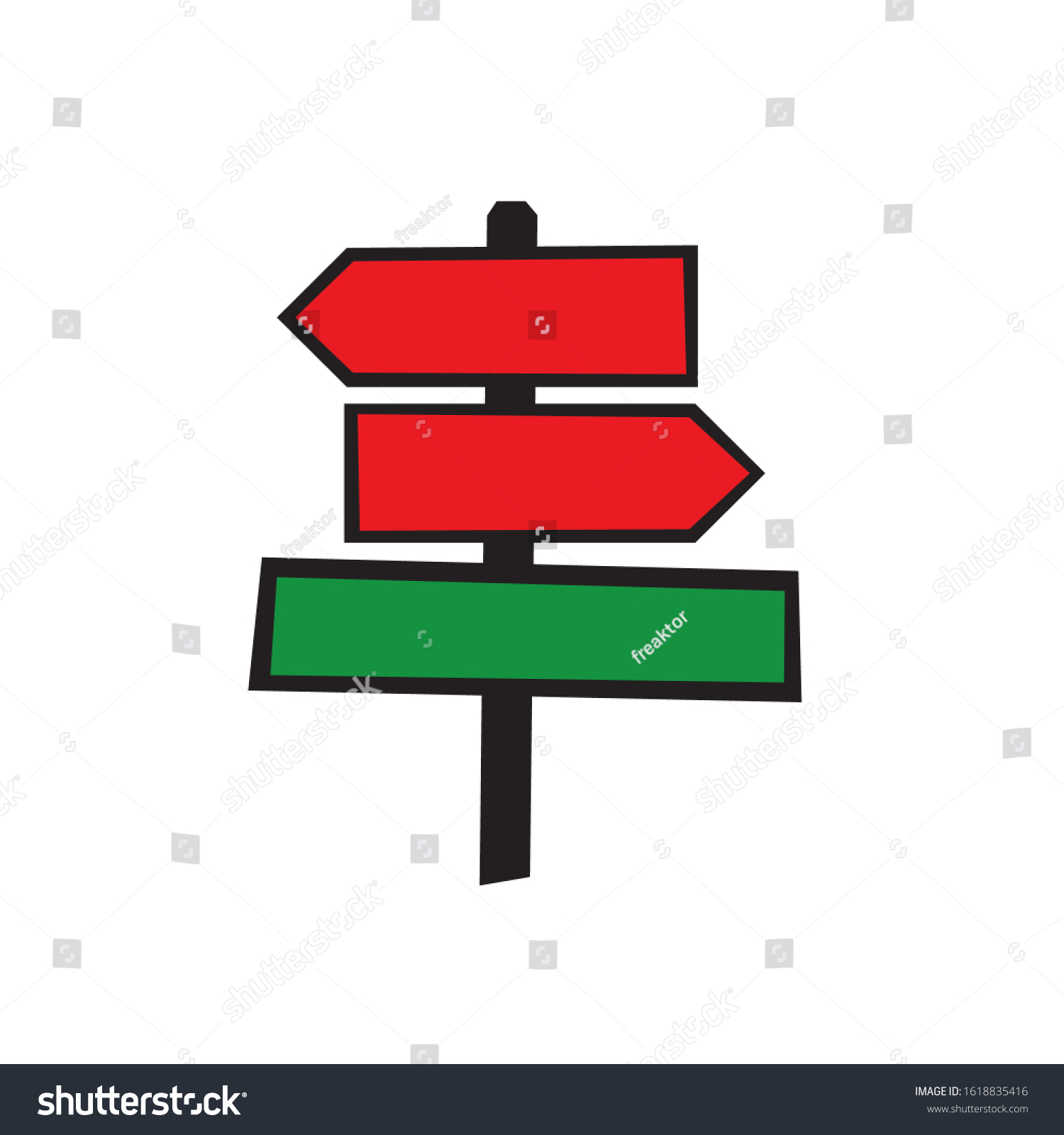 Arrow Signpost Logo Vector Design Symbol Stock Vector Royalty Free 1618835416 Shutterstock 5431