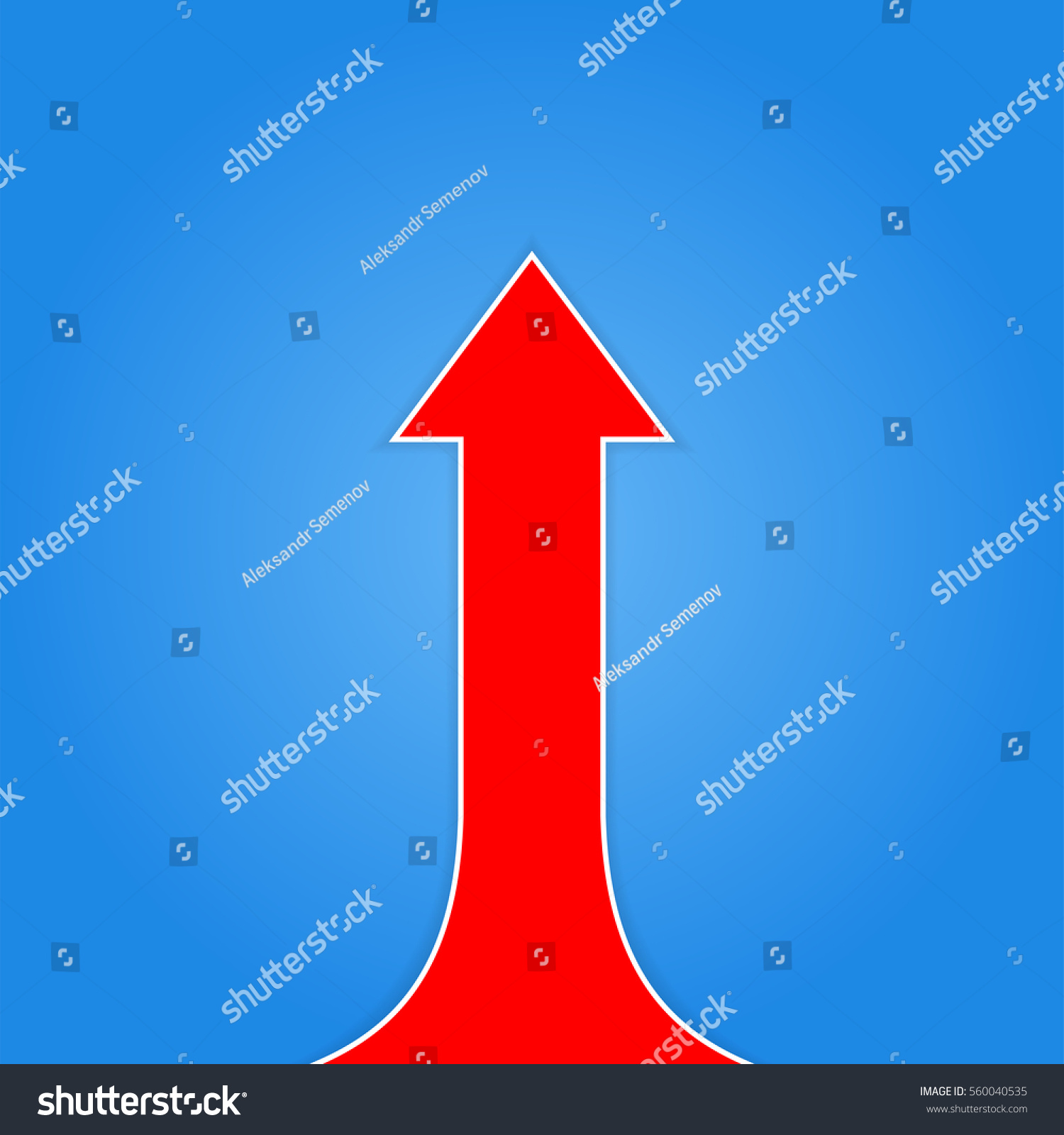 Arrows Business Growth Vector Infographic Illustration Stock Vector Royalty Free 560040535 1752